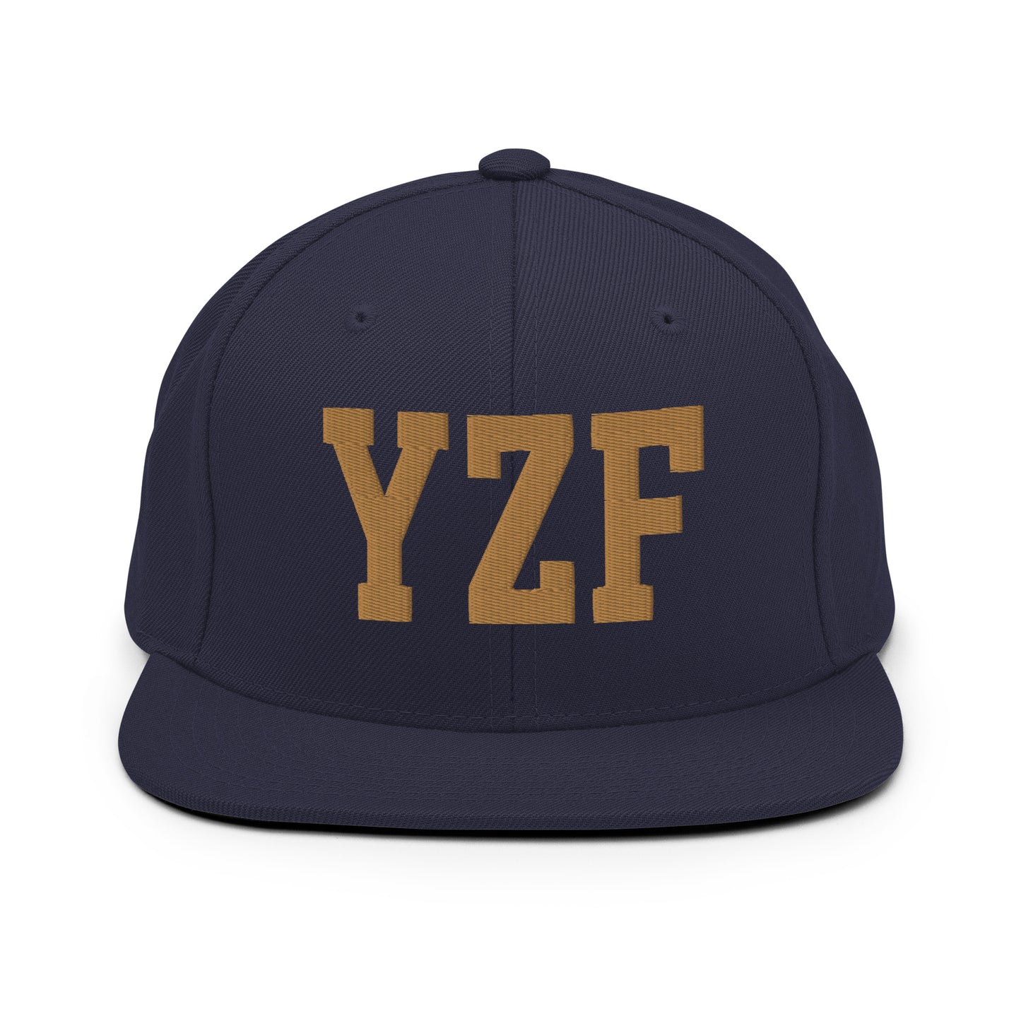 College-Style Classic Snapback Hat • Old Gold • YZF Yellowknife Souvenir • YHM Designs - Image 14