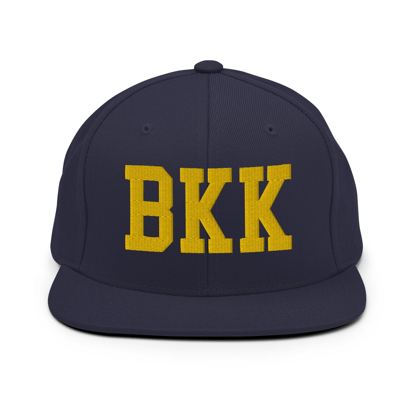 College-Style Classic Snapback Hat • Gold • BKK Bangkok • YHM Designs - Image 11