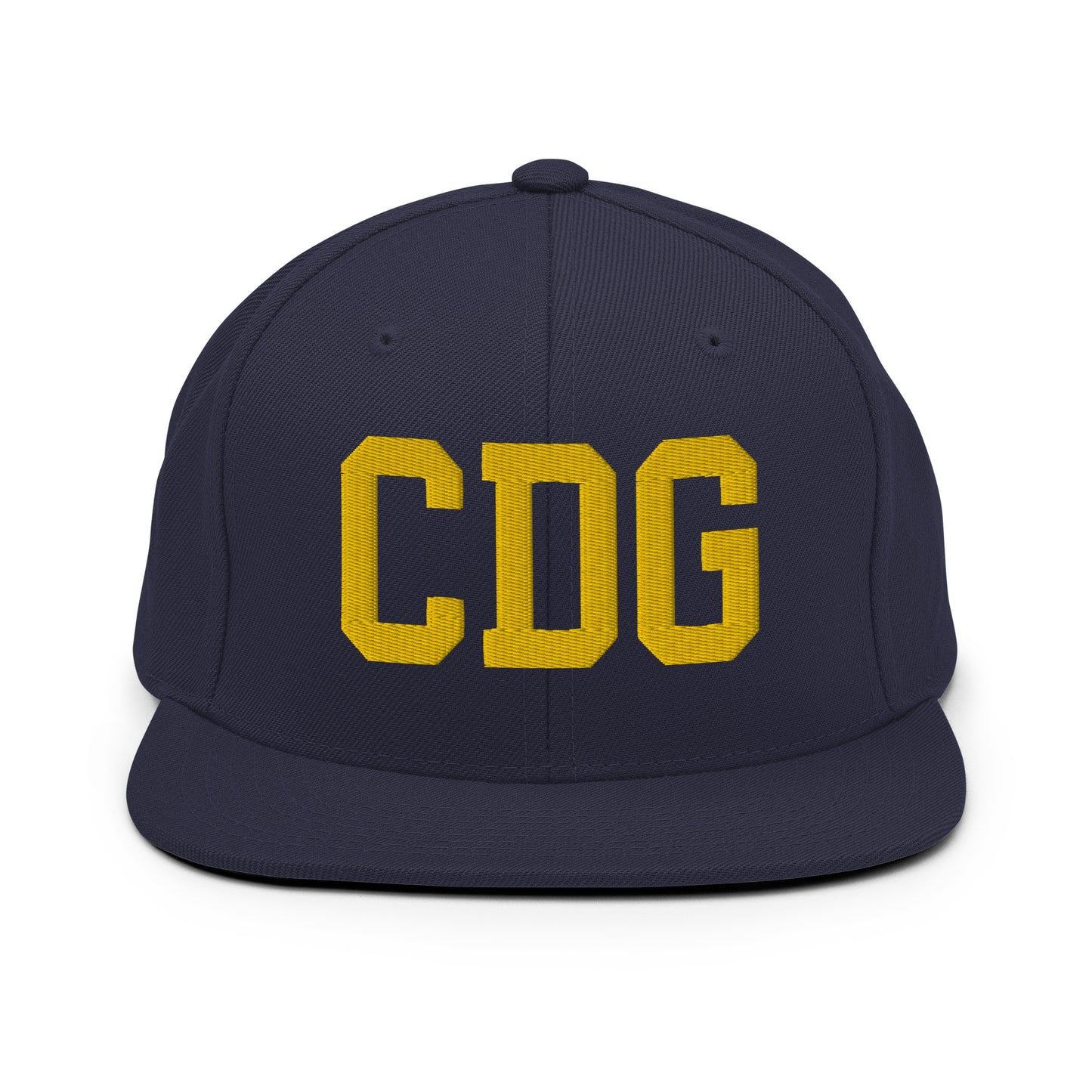 College-Style Classic Snapback Hat • Gold • CDG Paris • YHM Designs - Image 11