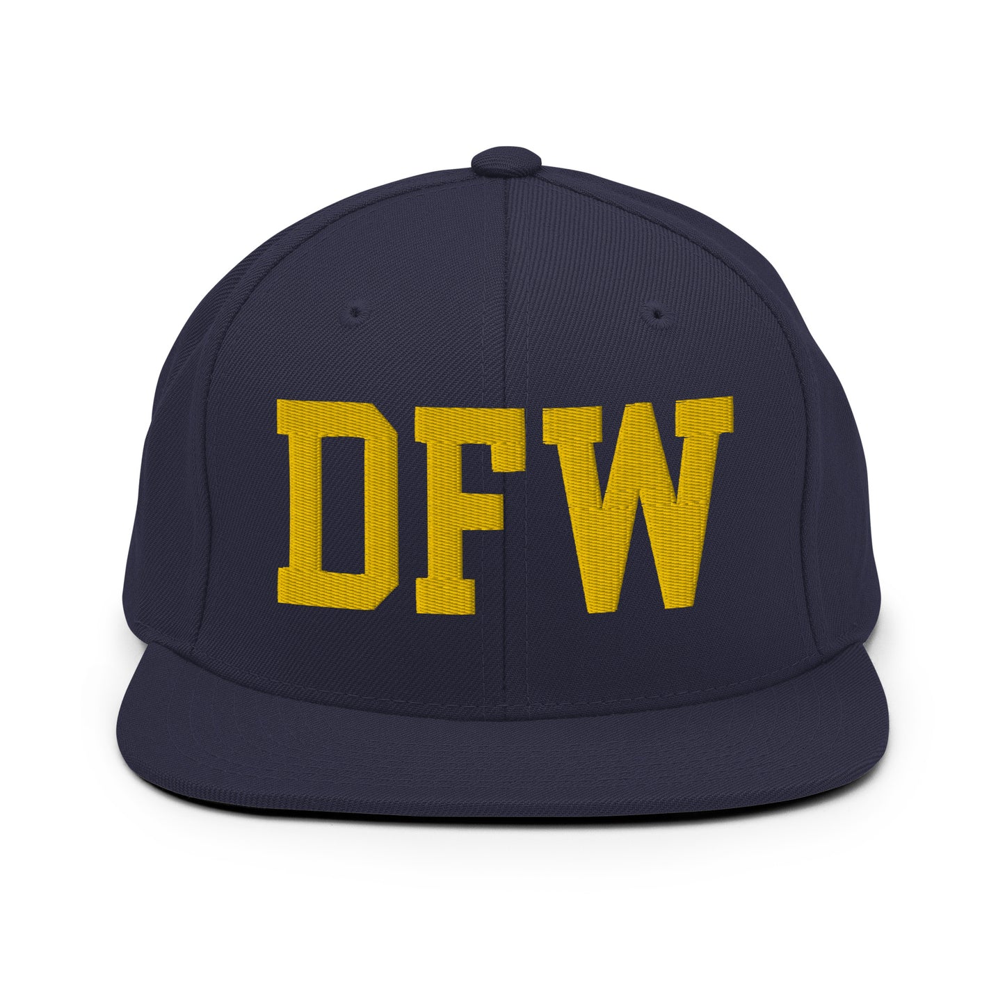 College-Style Classic Snapback Hat • Gold • DFW Dallas • YHM Designs - Image 11