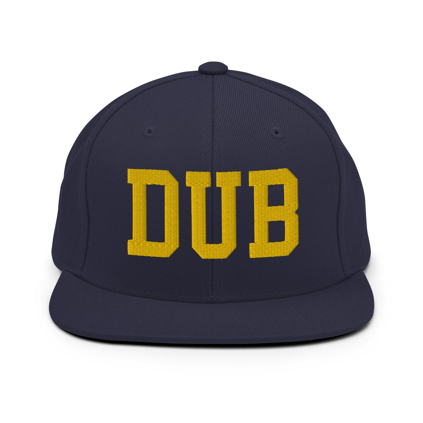 College-Style Classic Snapback Hat • Gold • DUB Dublin Souvenir • YHM Designs - Image 11