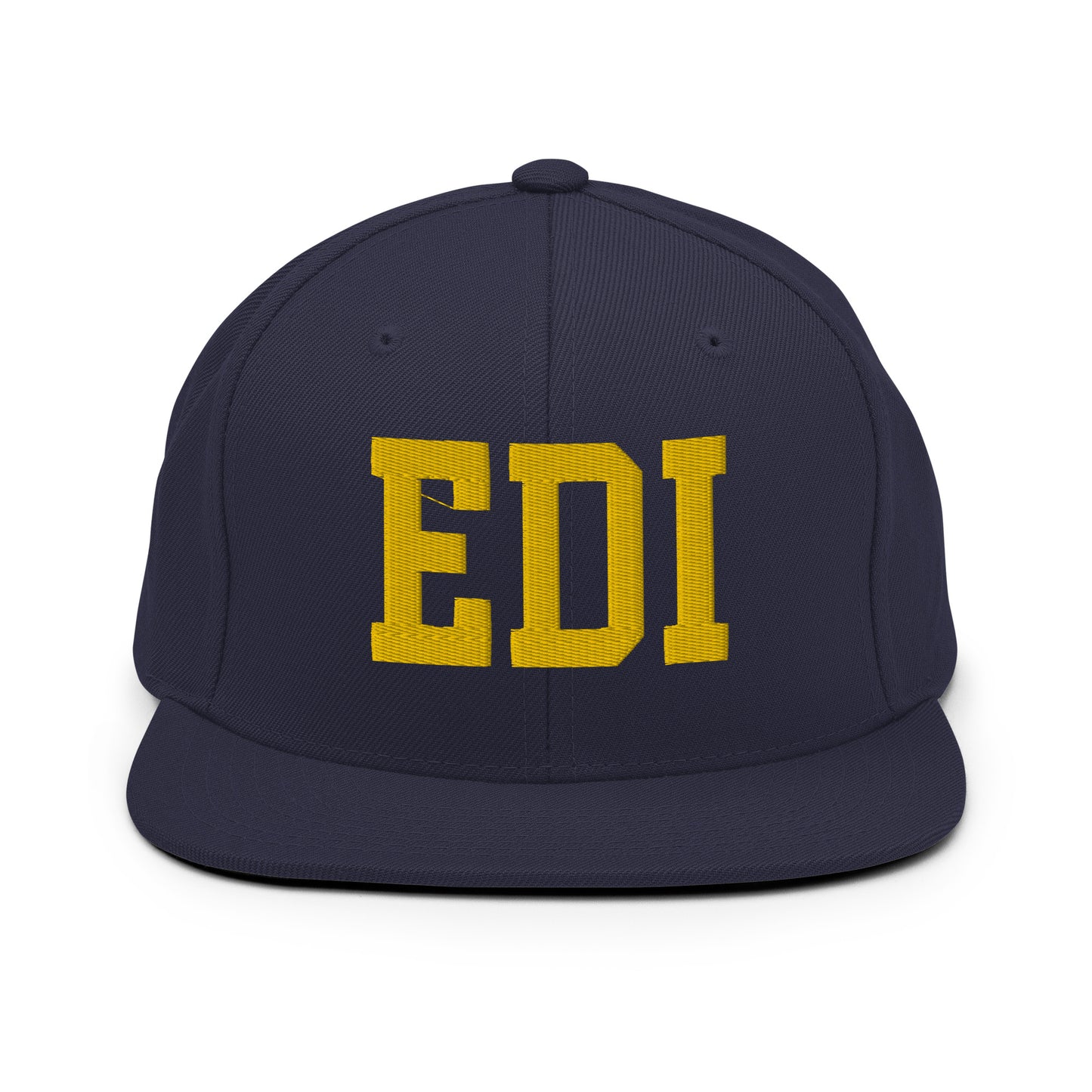 College-Style Classic Snapback Hat • Gold • EDI Edinburgh • YHM Designs - Image 11