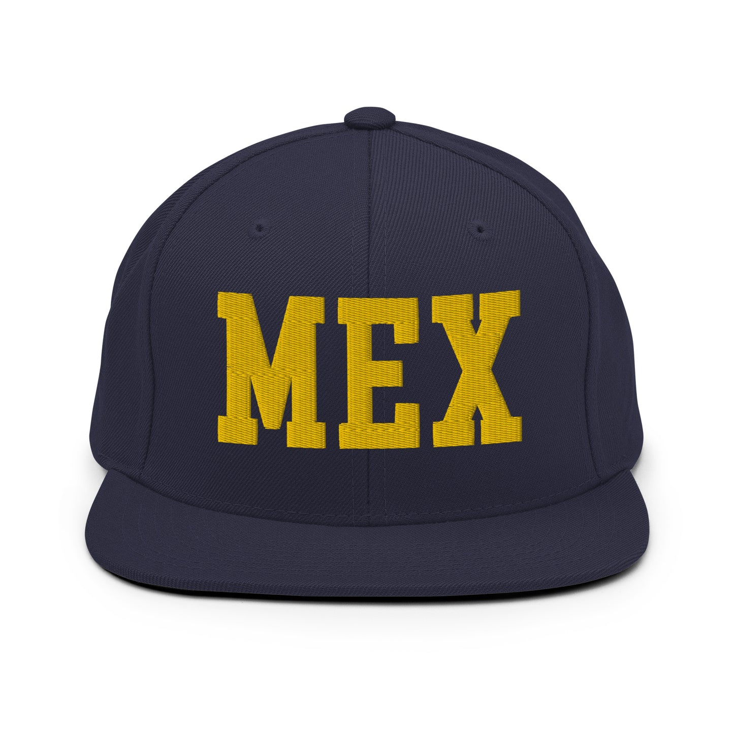 College-Style Classic Snapback Hat • Gold • MEX Mexico City • YHM Designs - Image 11