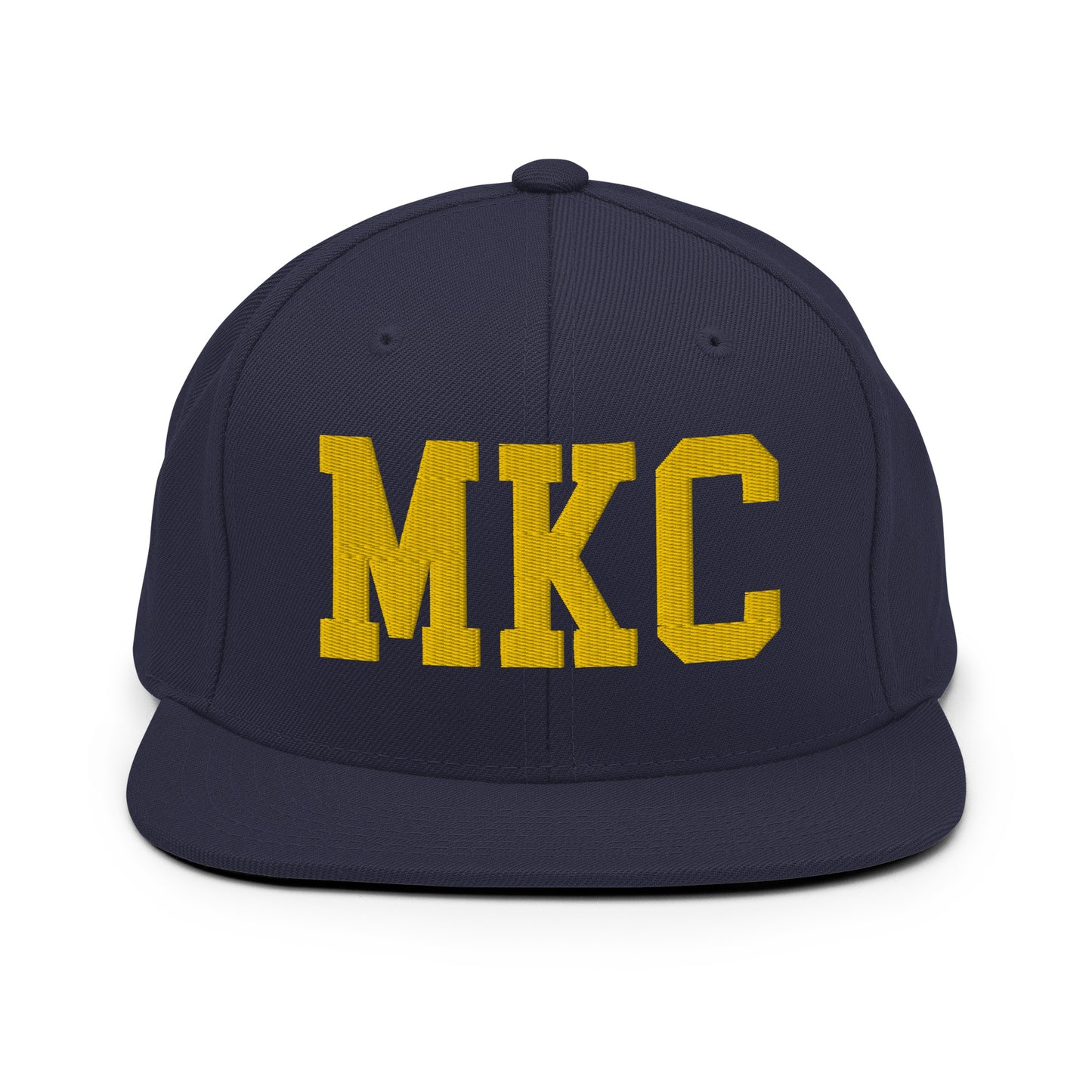 College-Style Classic Snapback Hat • Gold • MKC Kansas City • YHM Designs - Image 11