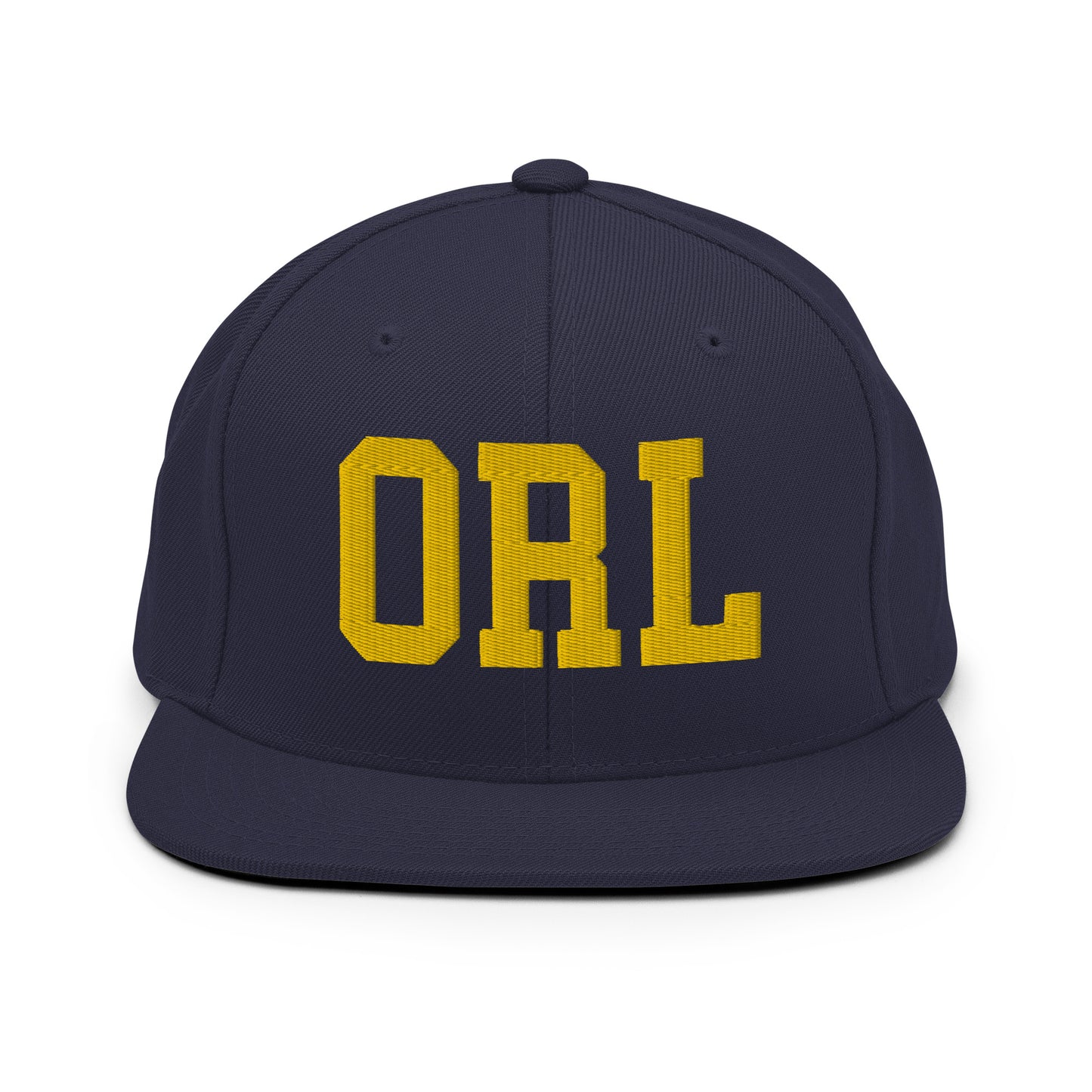 College-Style Classic Snapback Hat • Gold • ORL Orlando • YHM Designs - Image 11