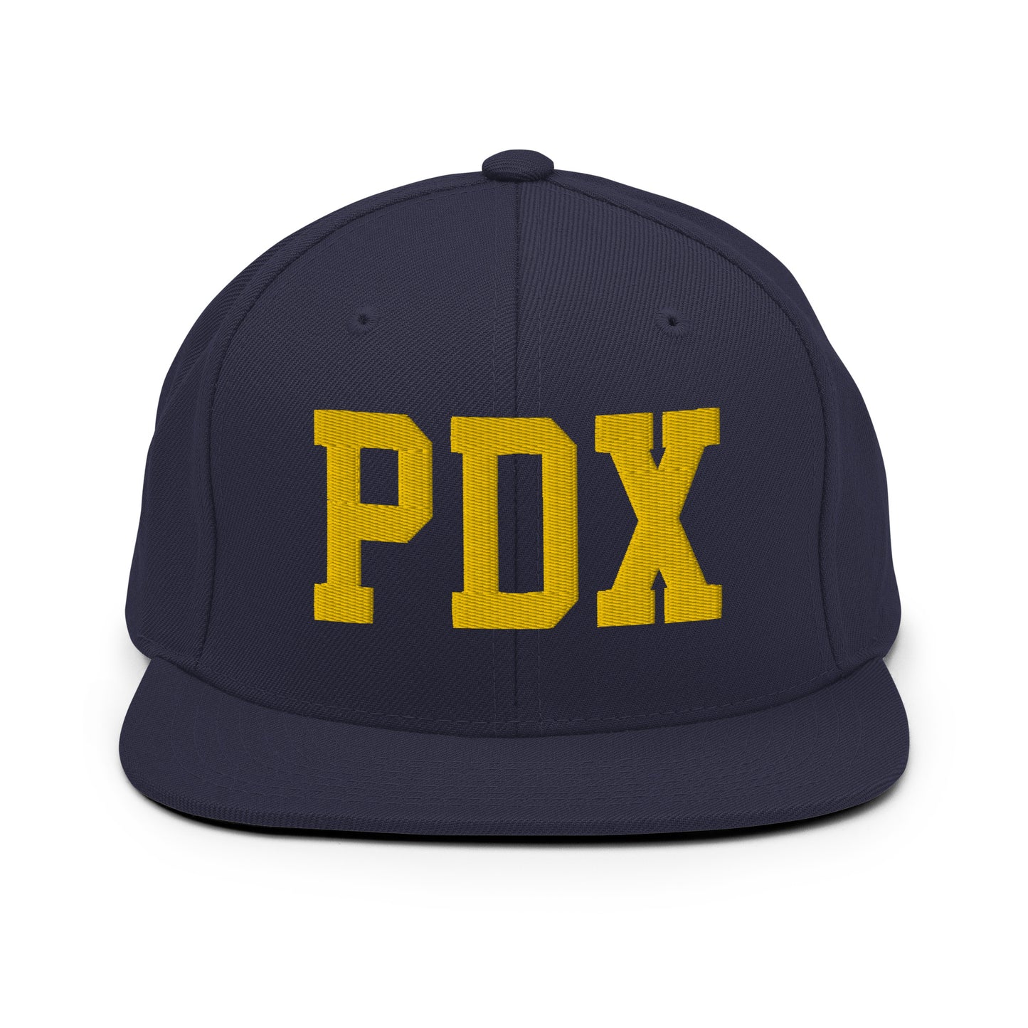 College-Style Classic Snapback Hat • Gold • PDX Portland • YHM Designs - Image 11