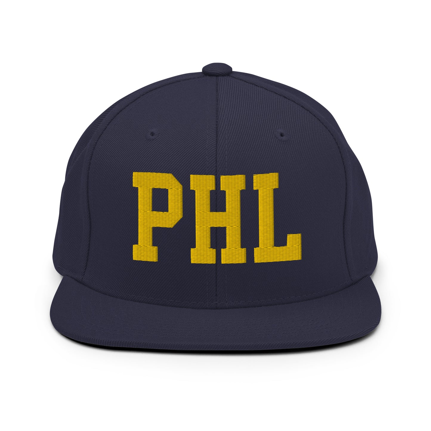 College-Style Classic Snapback Hat • Gold • PHL Philadelphia • YHM Designs - Image 11