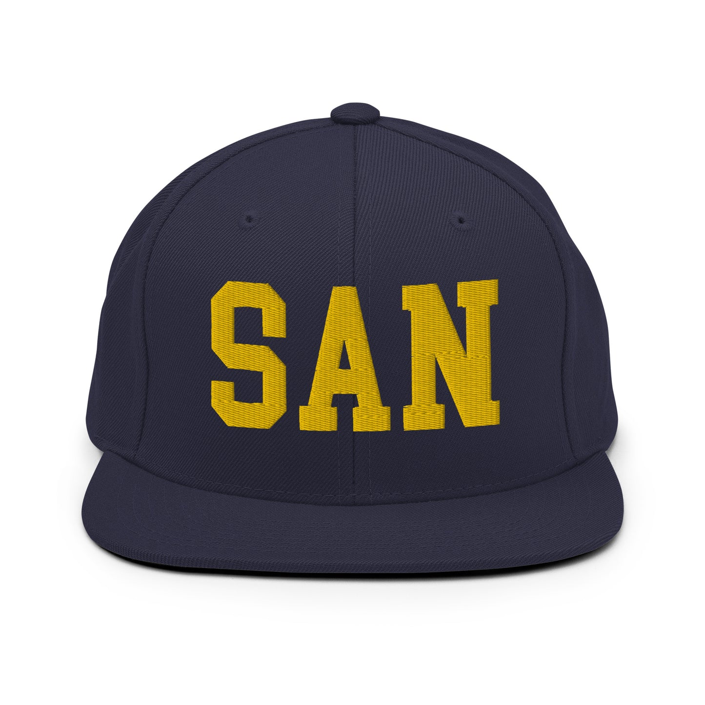College-Style Classic Snapback Hat • Gold • SAN San Diego • YHM Designs - Image 11