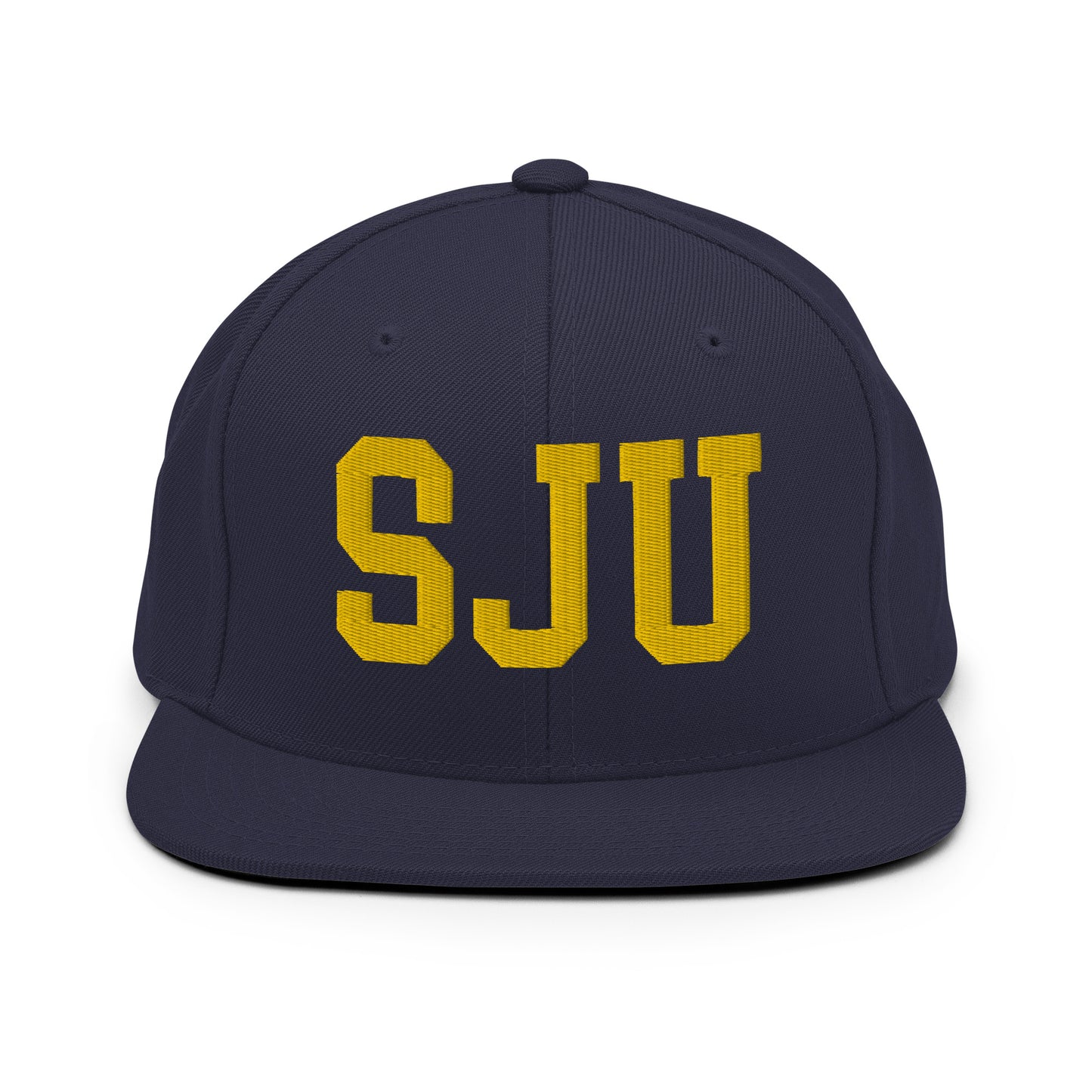 College-Style Classic Snapback Hat • Gold • SJU San Juan • YHM Designs - Image 11