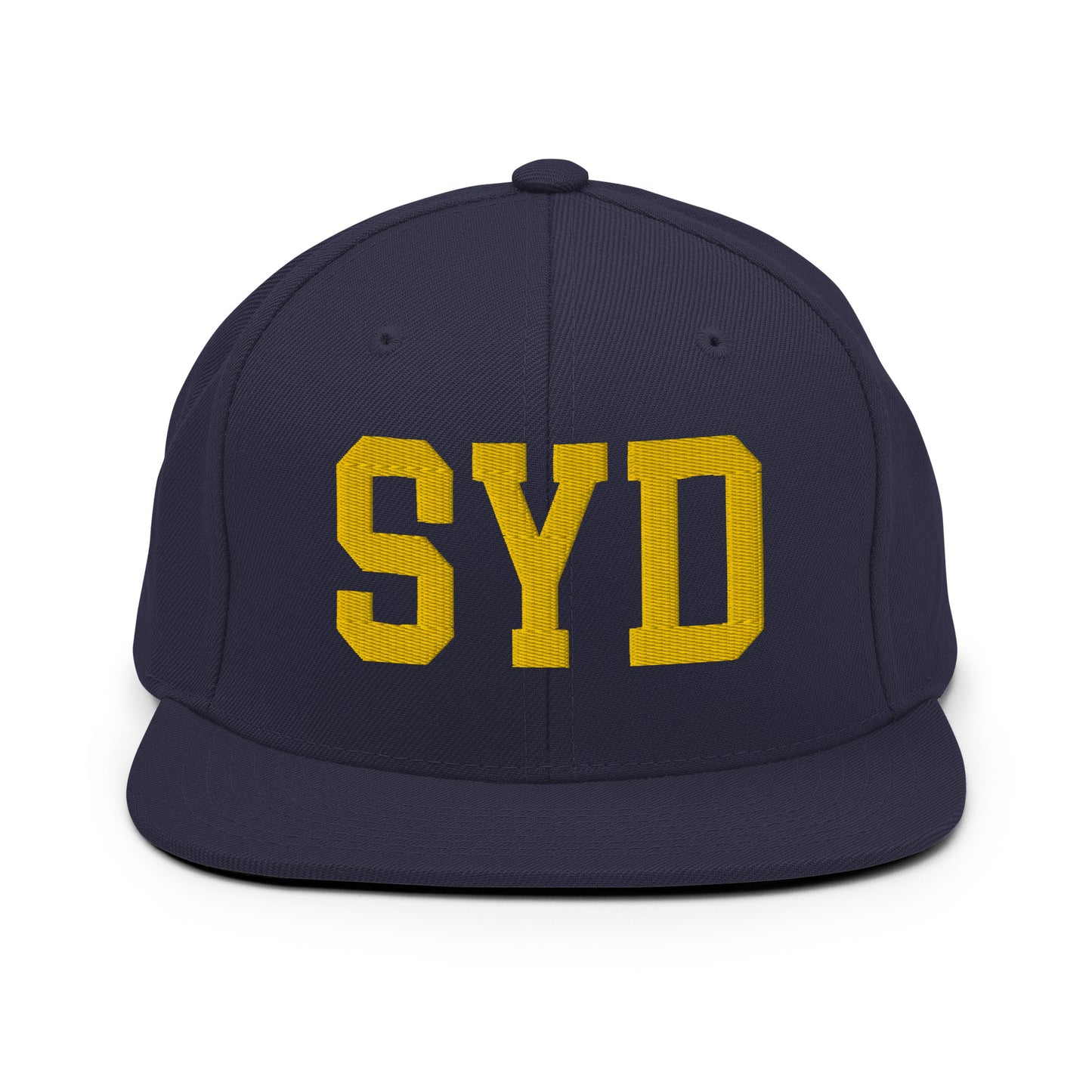 College-Style Classic Snapback Hat • Gold • SYD Sydney • YHM Designs - Image 11