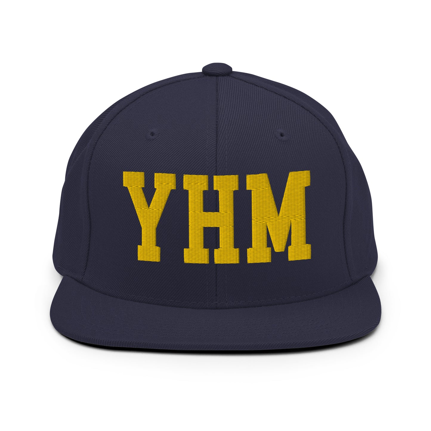College-Style Classic Snapback Hat • Gold • YHM Hamilton • YHM Designs - Image 11