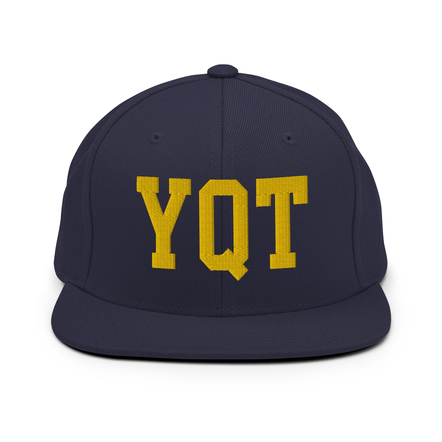 College-Style Classic Snapback Hat • Gold • YQT Thunder Bay • YHM Designs - Image 11