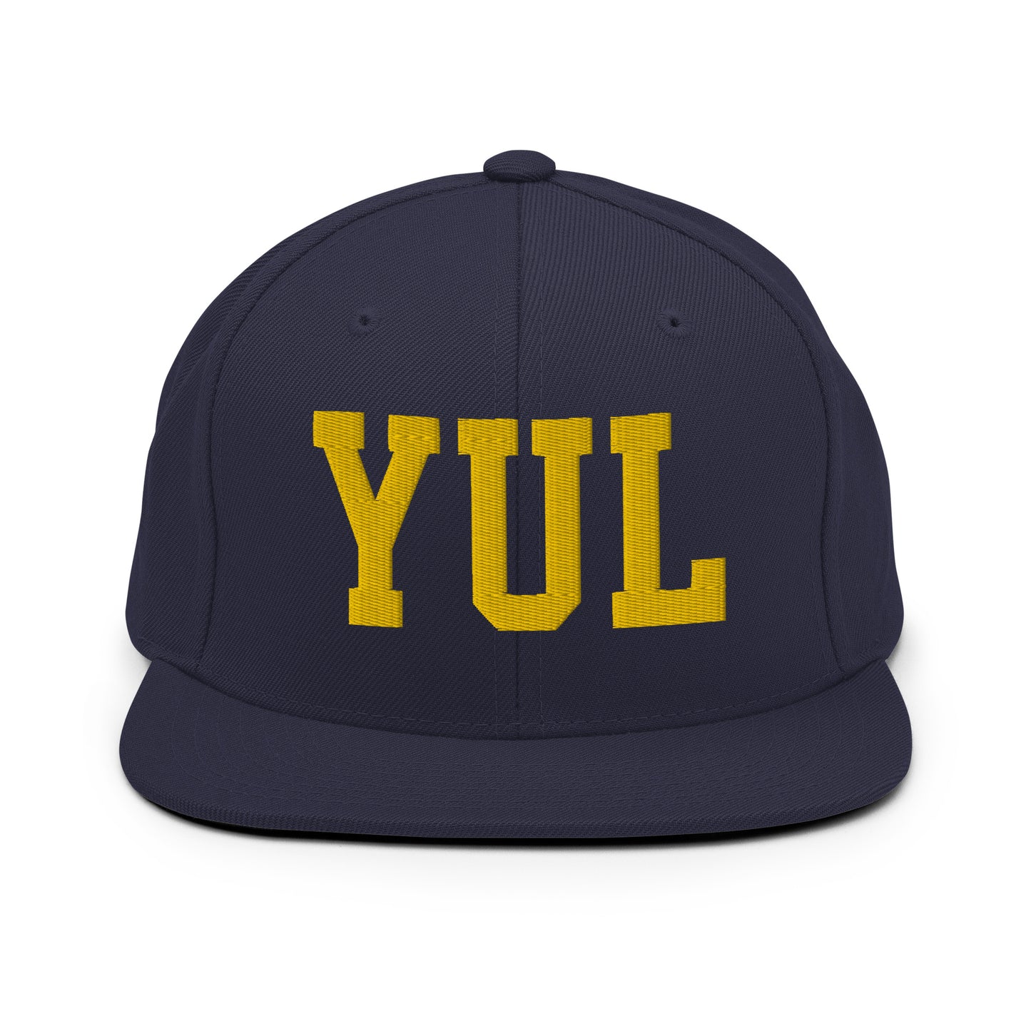 College-Style Classic Snapback Hat • Gold • YUL Montreal • YHM Designs - Image 11