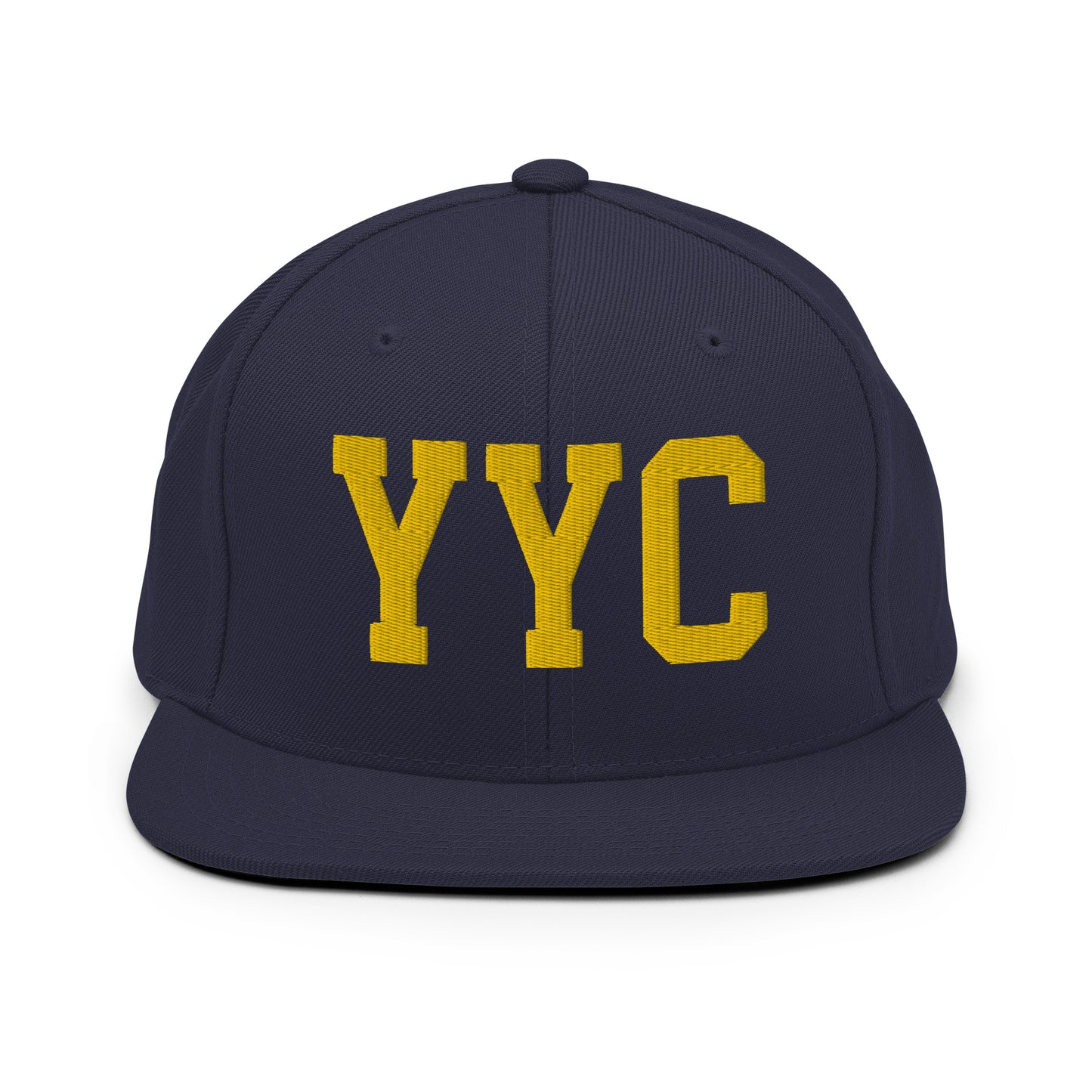 College-Style Classic Snapback Hat • Gold • YYC Calgary • YHM Designs - Image 11