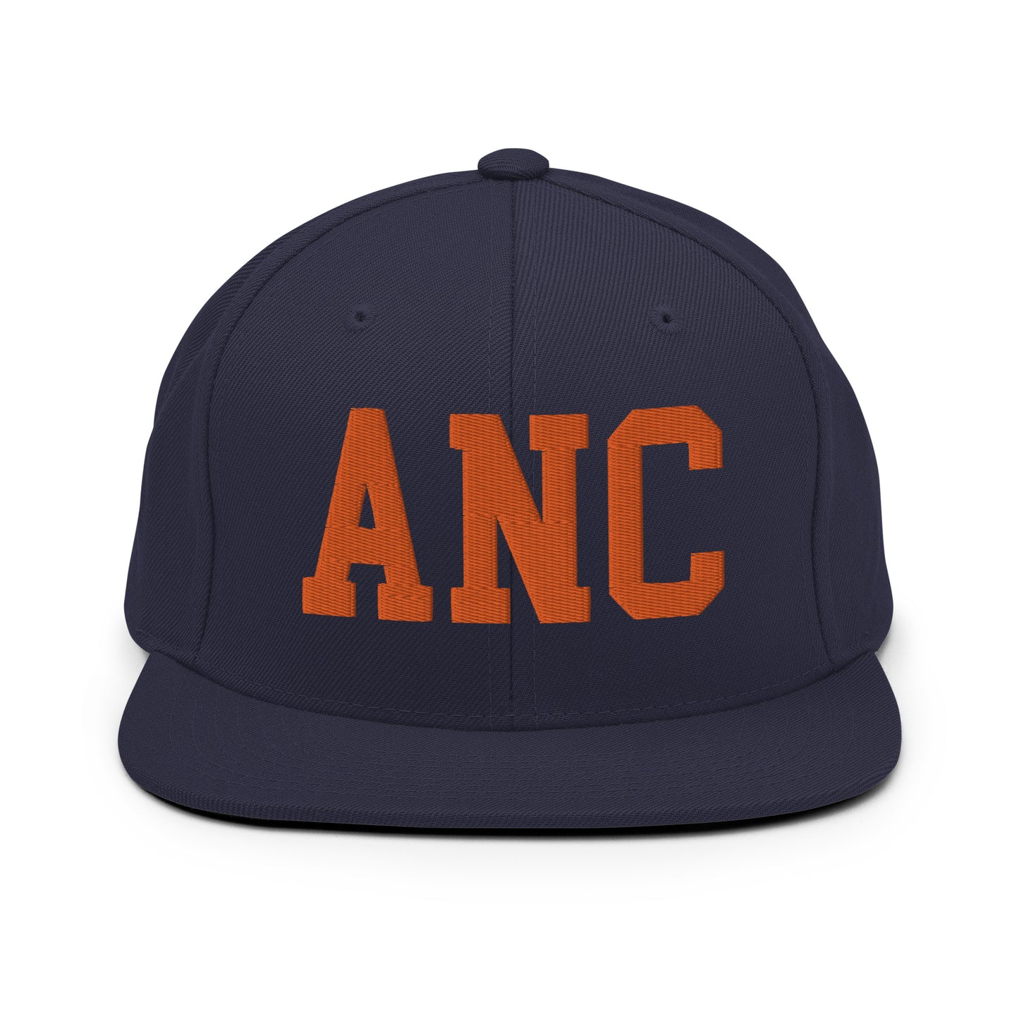 College-Style Classic Snapback Hat • Orange • ANC Anchorage • YHM Designs - Image 19