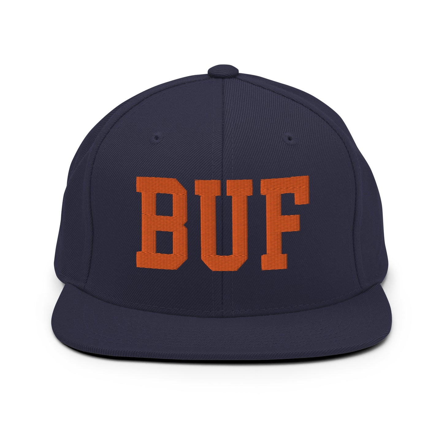 College-Style Classic Snapback Hat • Orange • BUF Buffalo • YHM Designs - Image 19