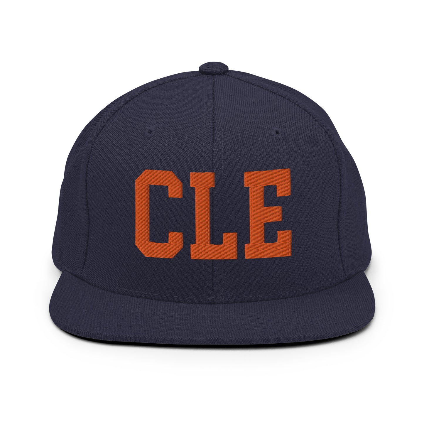College-Style Classic Snapback Hat • Orange • CLE Cleveland • YHM Designs - Image 19