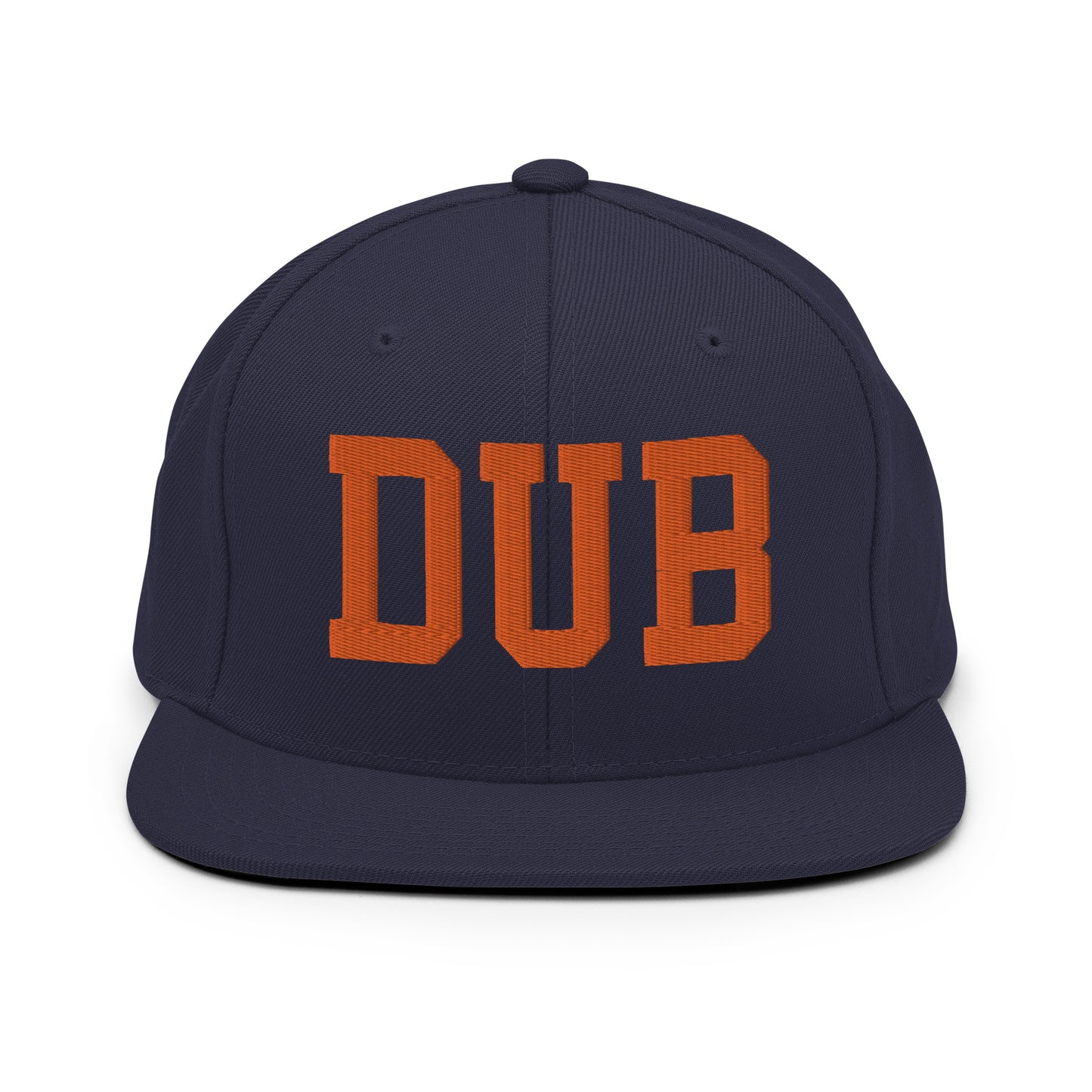 College-Style Classic Snapback Hat • Orange • DUB Dublin • YHM Designs - Image 19