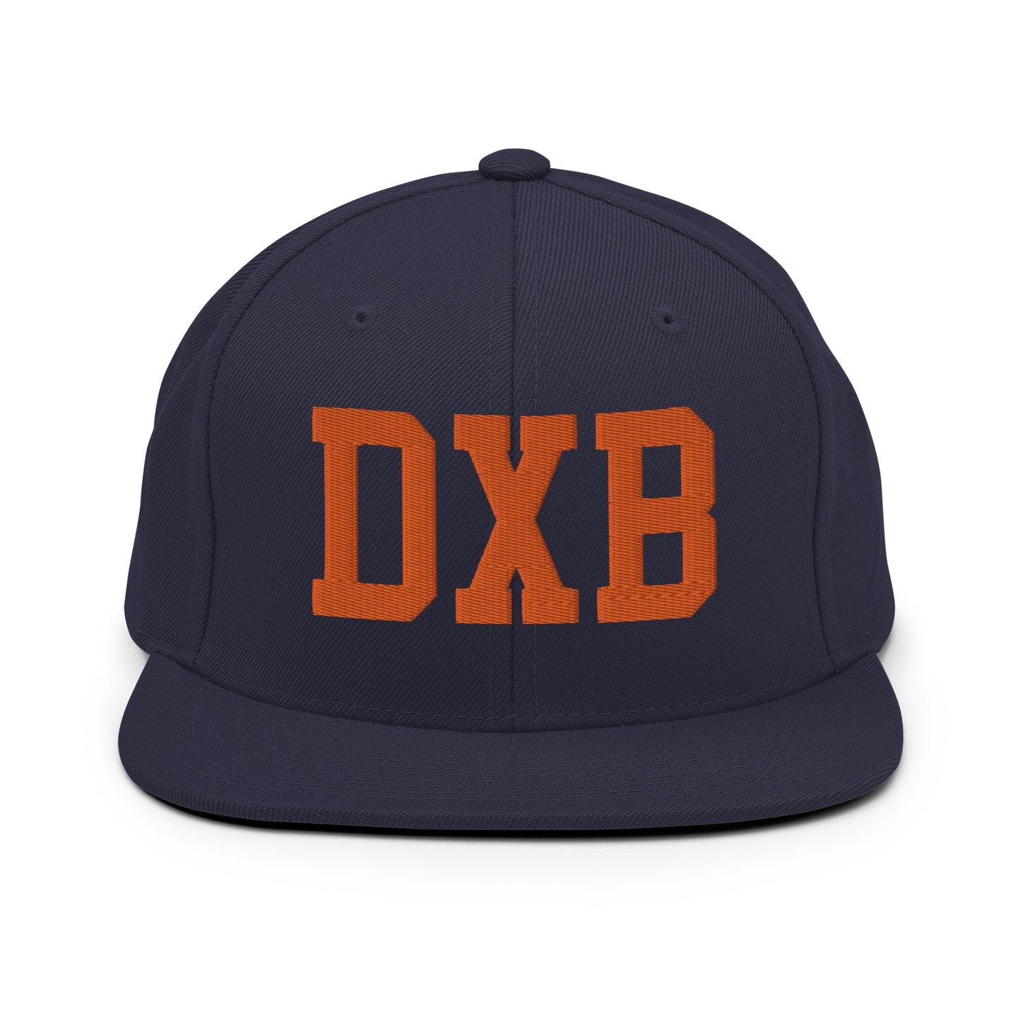 College-Style Classic Snapback Hat • Orange • DXB Dubai • YHM Designs - Image 19