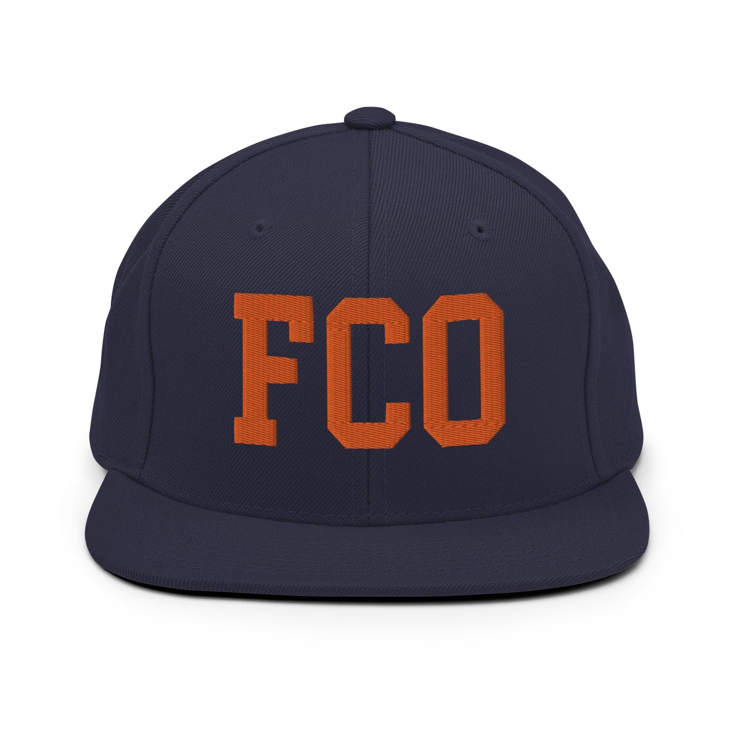 College-Style Classic Snapback Hat • Orange • FCO Rome • YHM Designs - Image 19