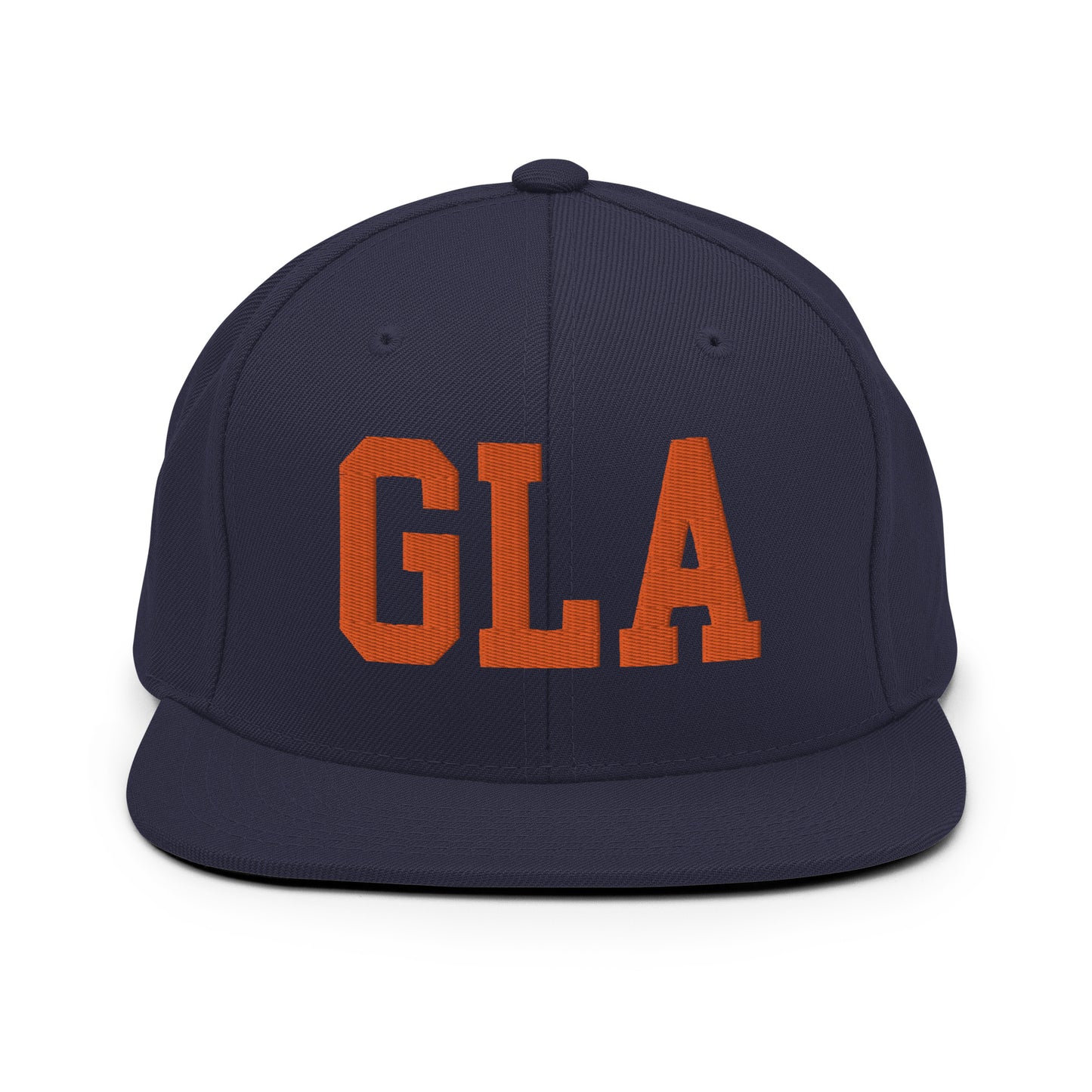 College-Style Classic Snapback Hat • Orange • GLA Glasgow • YHM Designs - Image 19