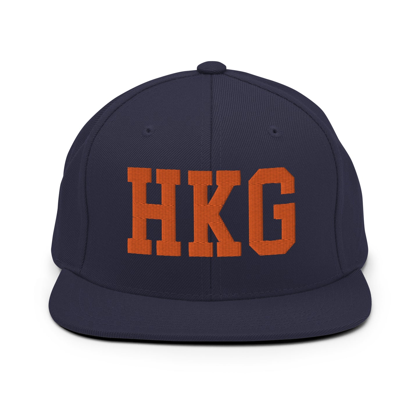 College-Style Classic Snapback Hat • Orange • HKG Hong Kong • YHM Designs - Image 19
