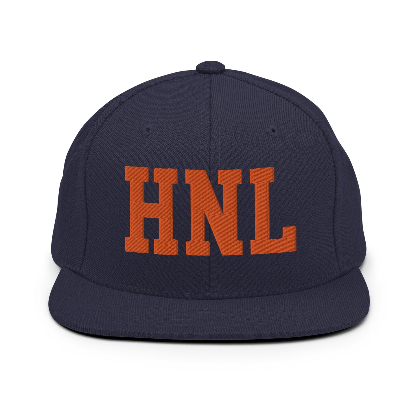 College-Style Classic Snapback Hat • Orange • HNL Honolulu • YHM Designs - Image 19