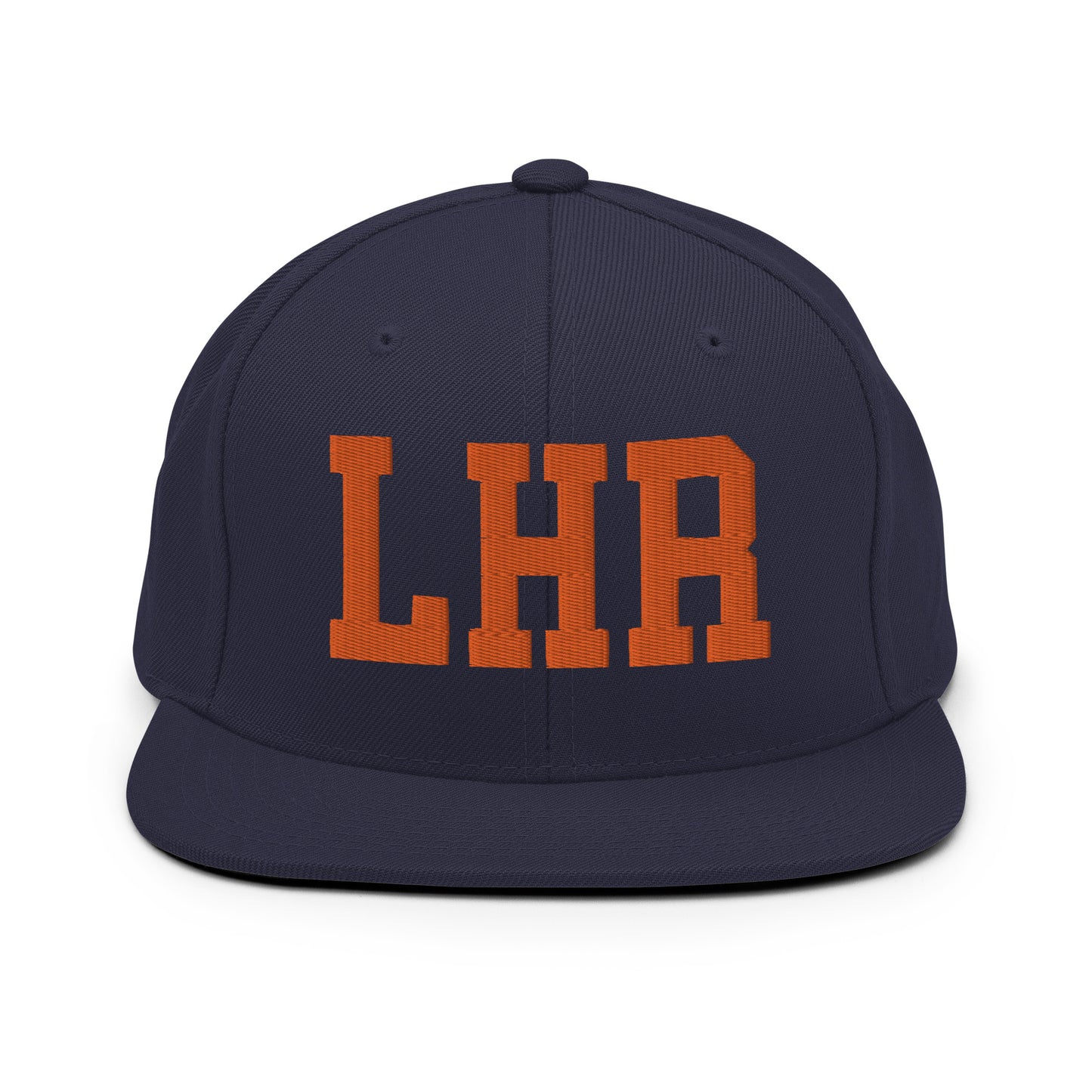 College-Style Classic Snapback Hat • Orange • LHR London • YHM Designs - Image 19