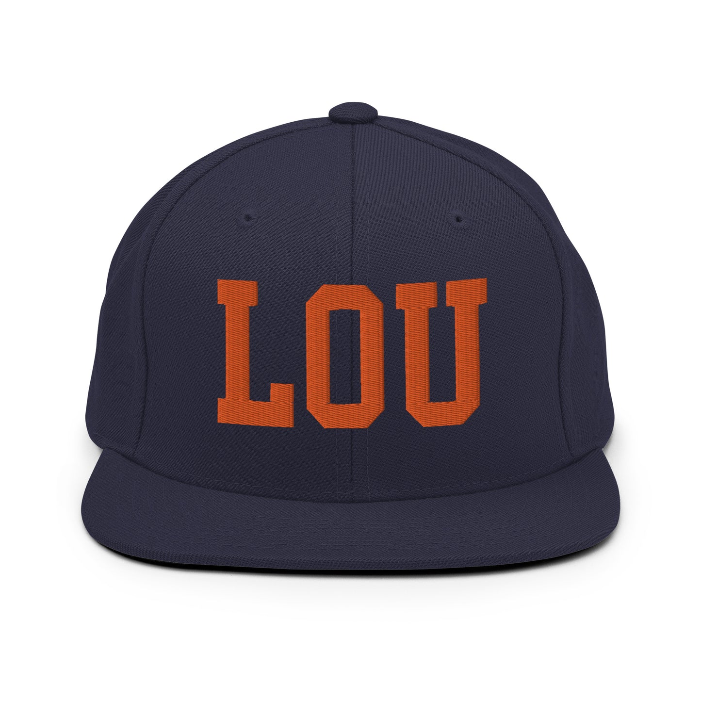 College-Style Classic Snapback Hat • Orange • LOU Louisville • YHM Designs - Image 19