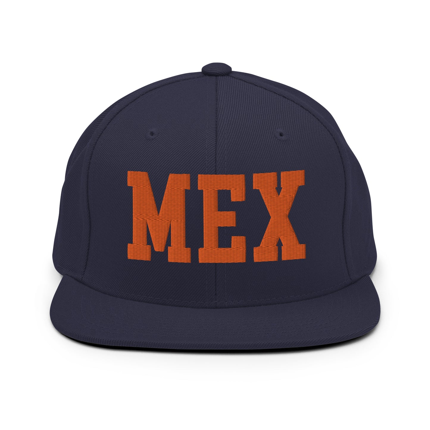 College-Style Classic Snapback Hat • Orange • MEX Mexico City • YHM Designs - Image 19