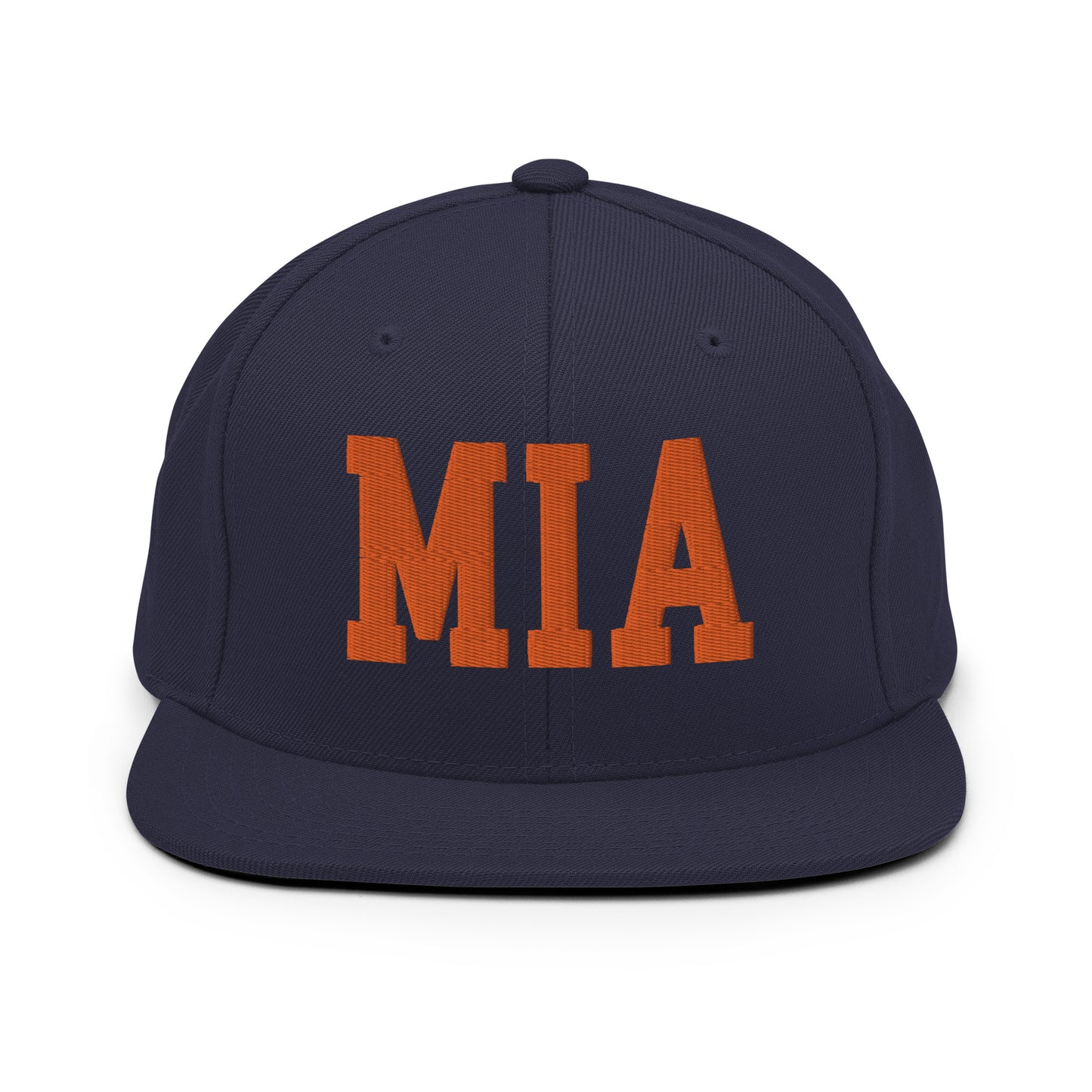 College-Style Classic Snapback Hat • Orange • MIA Miami • YHM Designs - Image 19