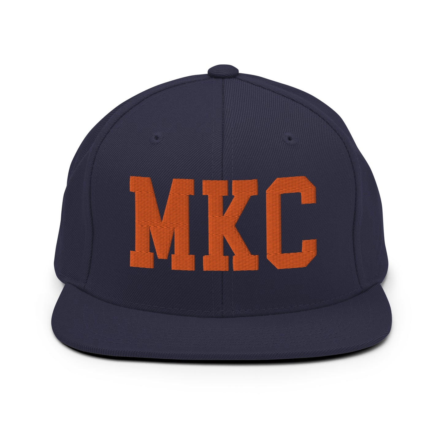 College-Style Classic Snapback Hat • Orange • MKC Kansas City • YHM Designs - Image 19