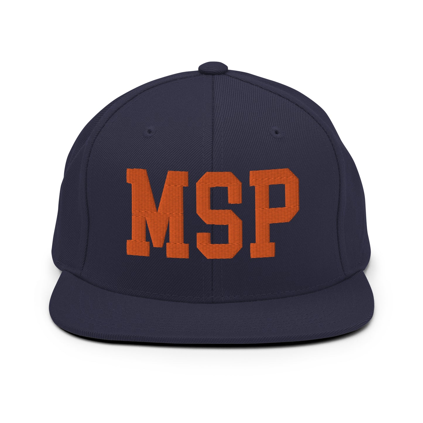 College-Style Classic Snapback Hat • Orange • MSP Minneapolis Souvenir • YHM Designs - Image 19