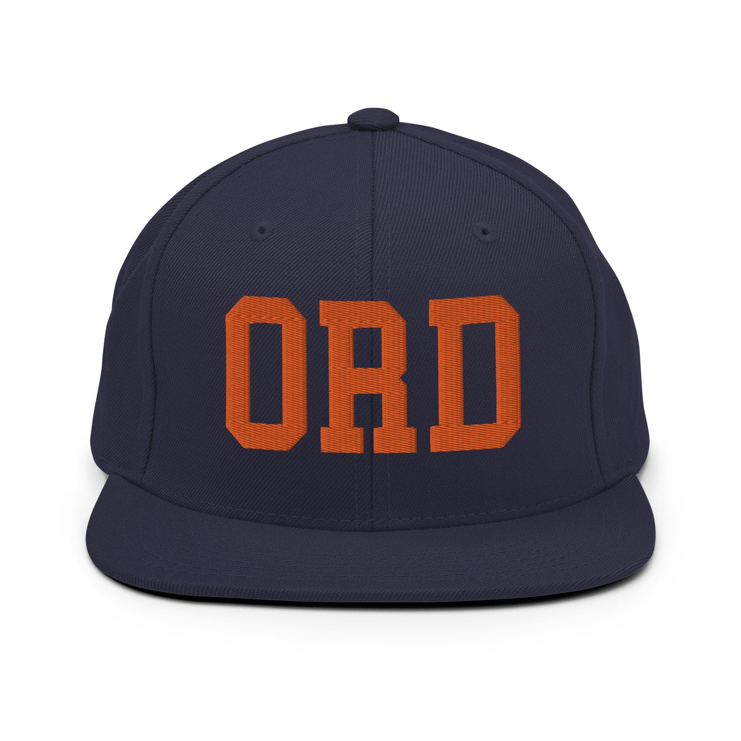 College-Style Classic Snapback Hat • Orange • ORD Chicago • YHM Designs - Image 19
