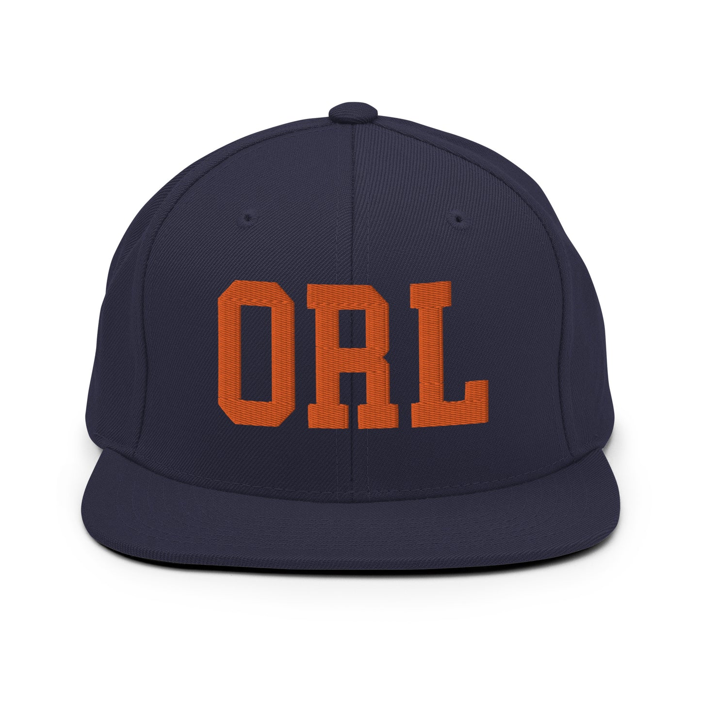 College-Style Classic Snapback Hat • Orange • ORL Orlando • YHM Designs - Image 19