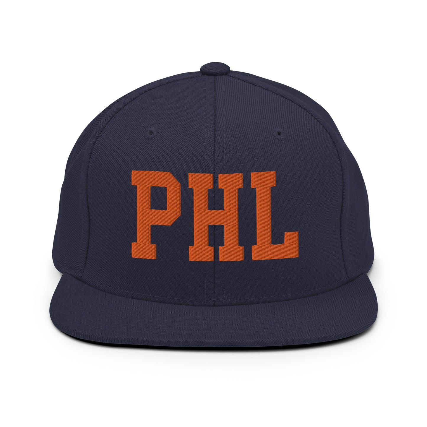 College-Style Classic Snapback Hat • Orange • PHL Philadelphia • YHM Designs - Image 19