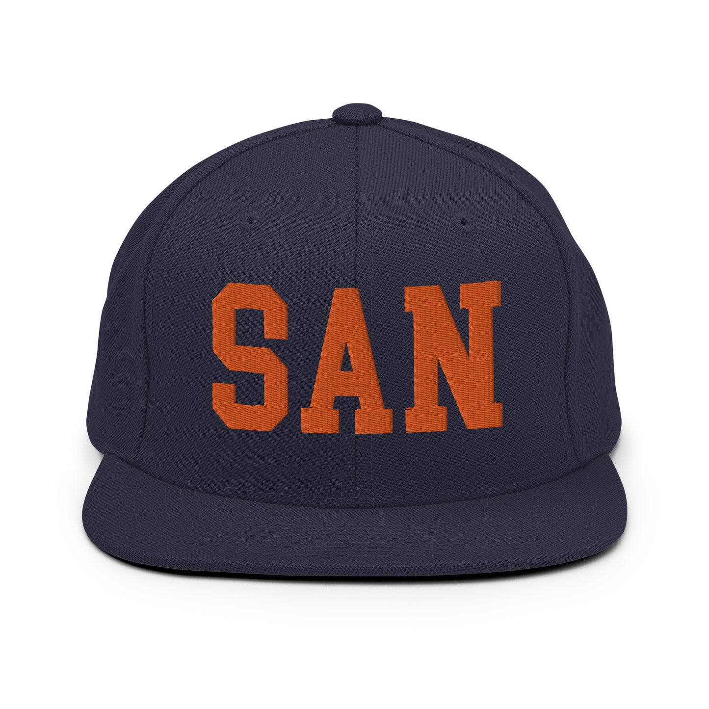 College-Style Classic Snapback Hat • Orange • SAN San Diego • YHM Designs - Image 19