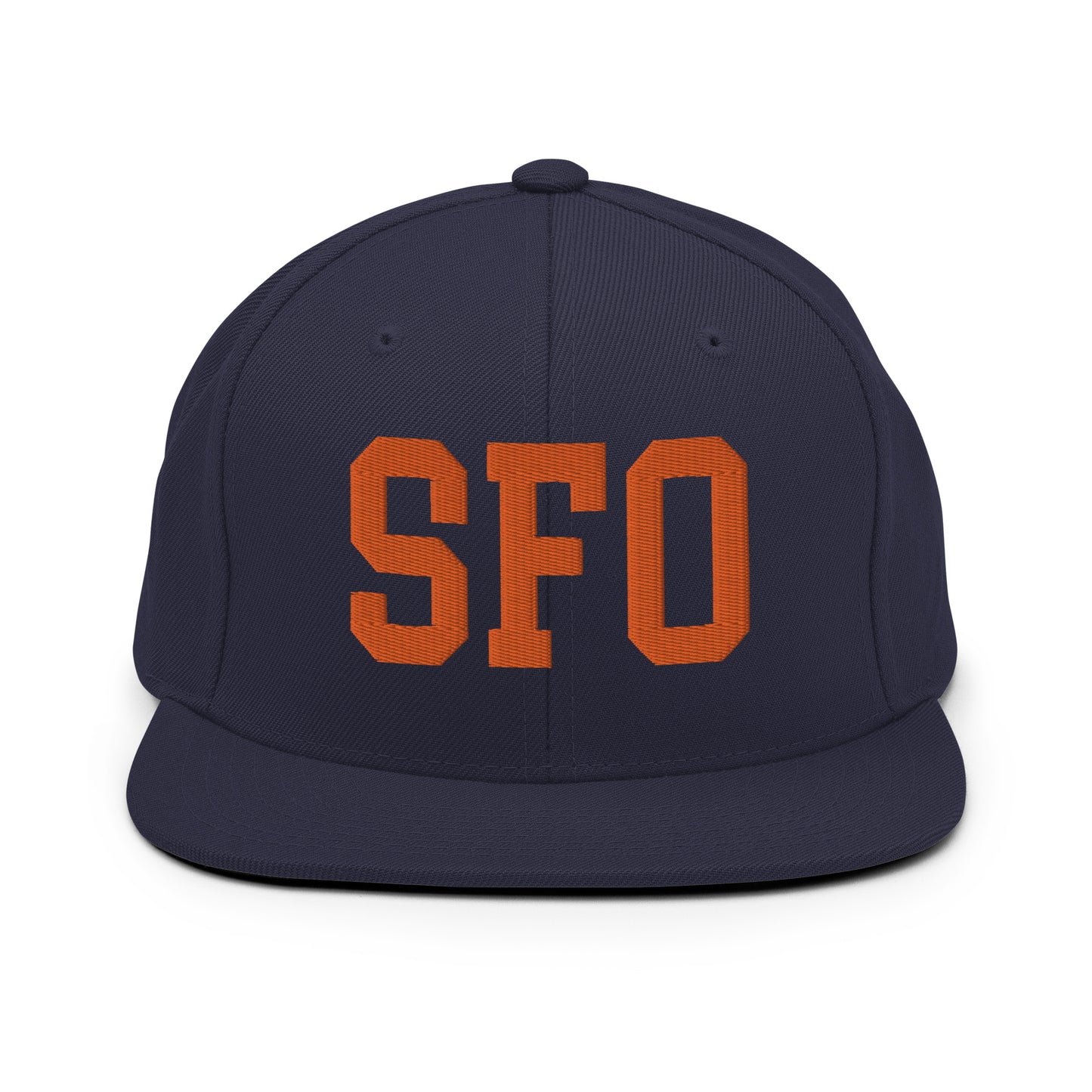 College-Style Classic Snapback Hat • Orange • SFO San Francisco • YHM Designs - Image 19