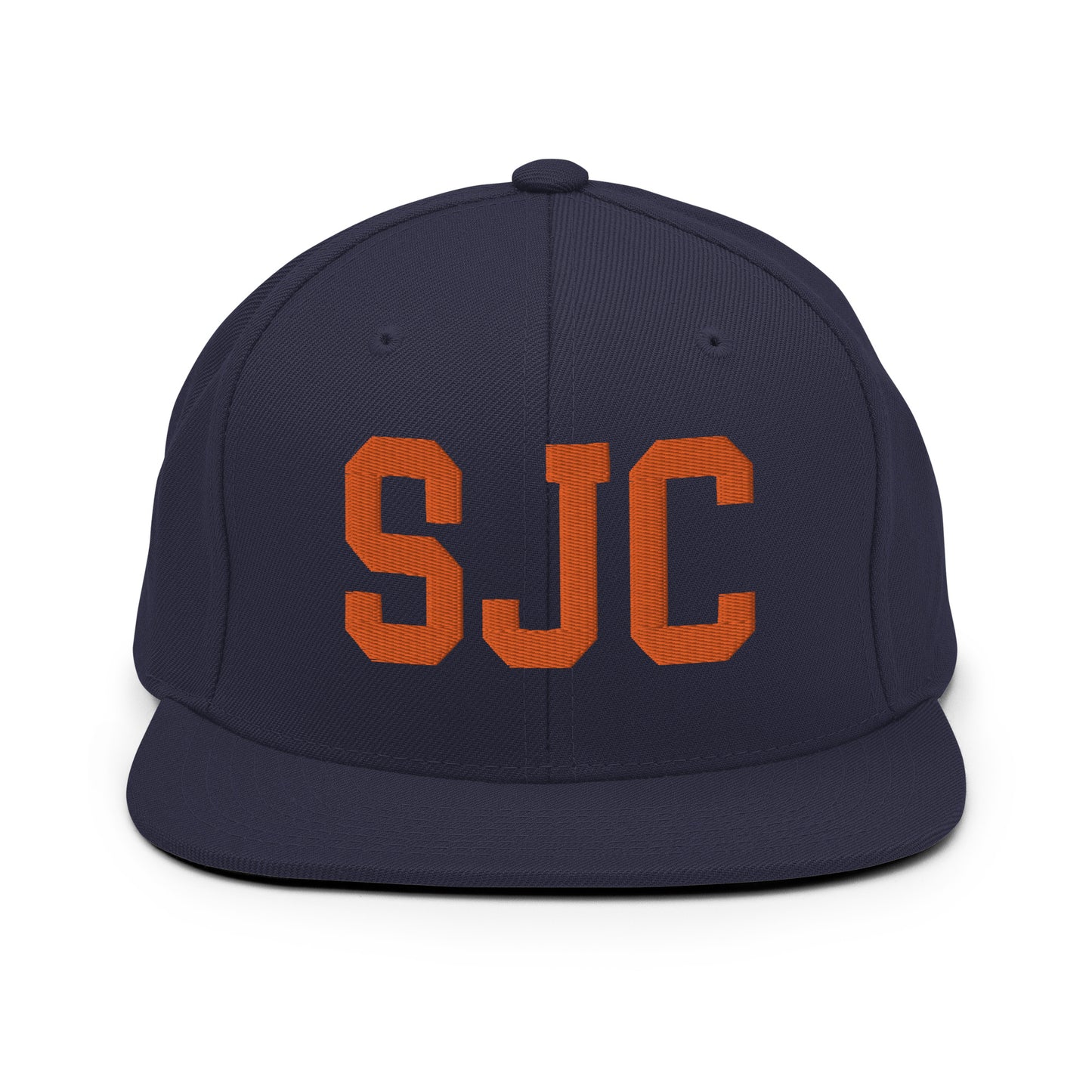 College-Style Classic Snapback Hat • Orange • SJC San Jose • YHM Designs - Image 19