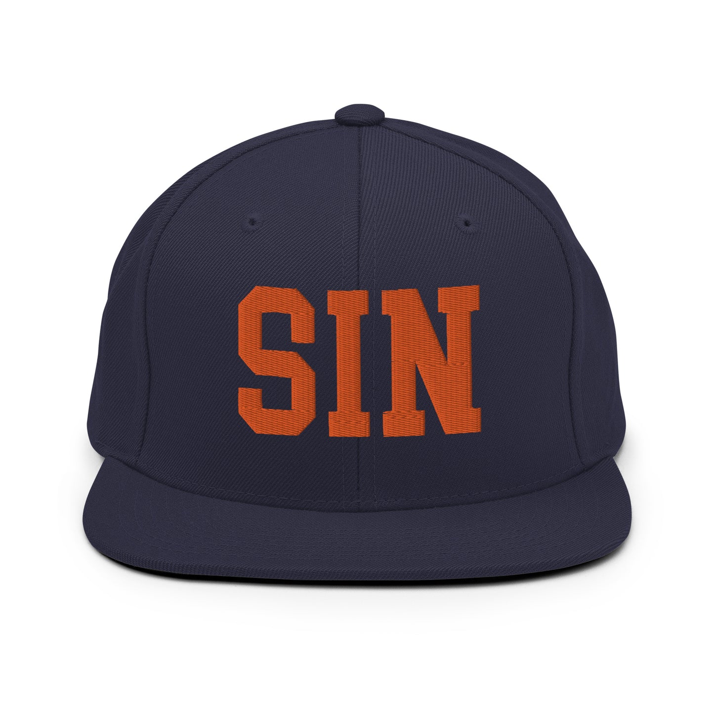 College-Style Classic Snapback Hat • Orange • SIN Singapore • YHM Designs - Image 19