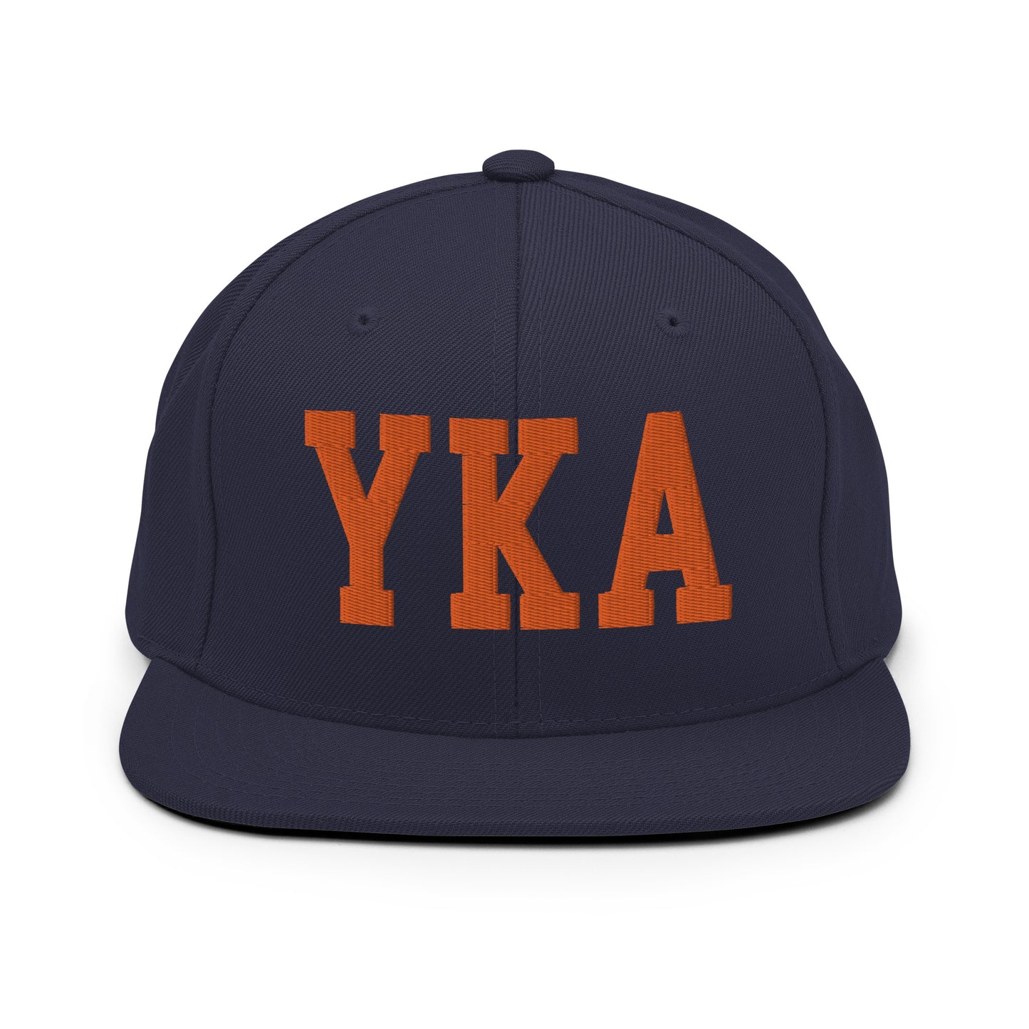 College-Style Classic Snapback Hat • Orange • YKA Kamloops • YHM Designs - Image 19