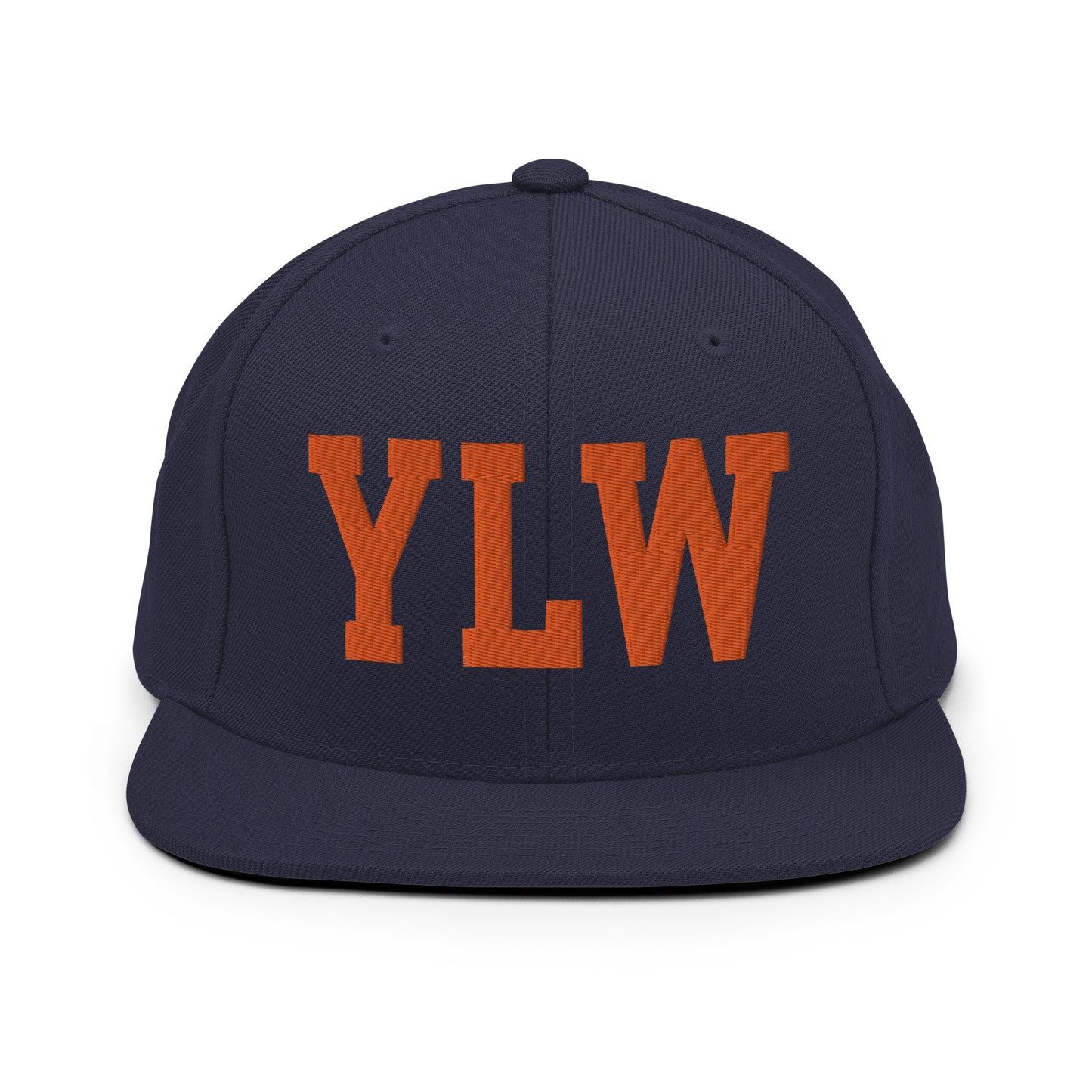 College-Style Classic Snapback Hat • Orange • YLW Kelowna • YHM Designs - Image 19