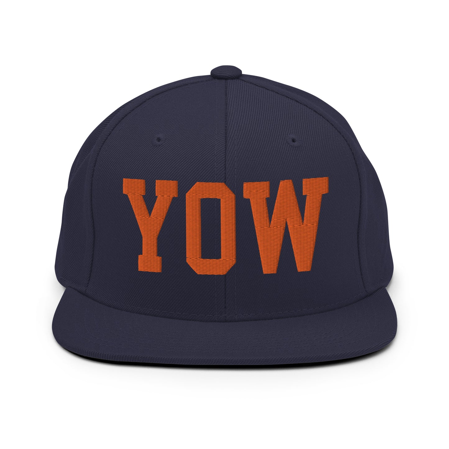 College-Style Classic Snapback Hat • Orange • YOW Ottawa • YHM Designs - Image 19