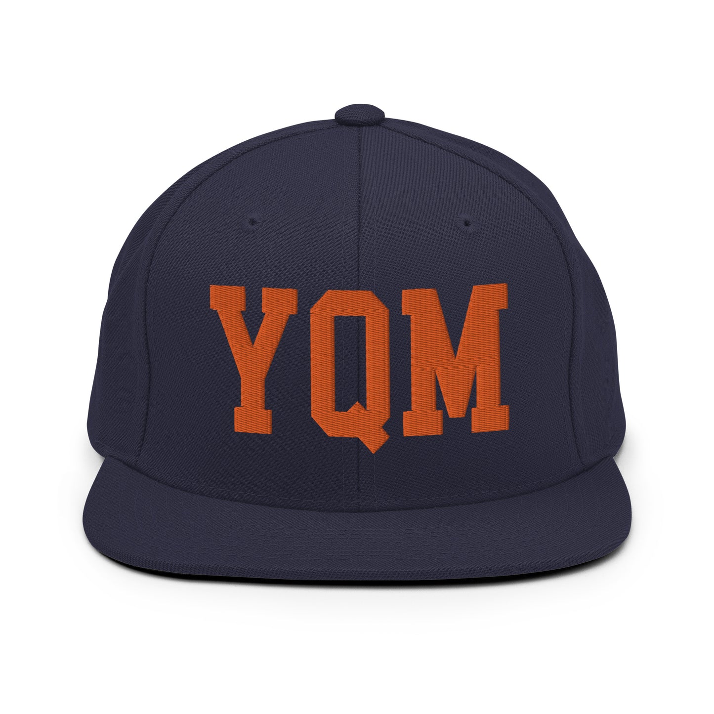 College-Style Classic Snapback Hat • Orange • YQM Moncton • YHM Designs - Image 19