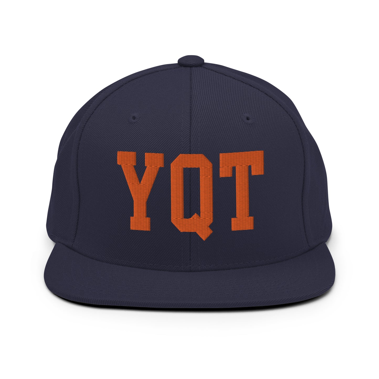 College-Style Classic Snapback Hat • Orange • YQT Thunder Bay • YHM Designs - Image 19