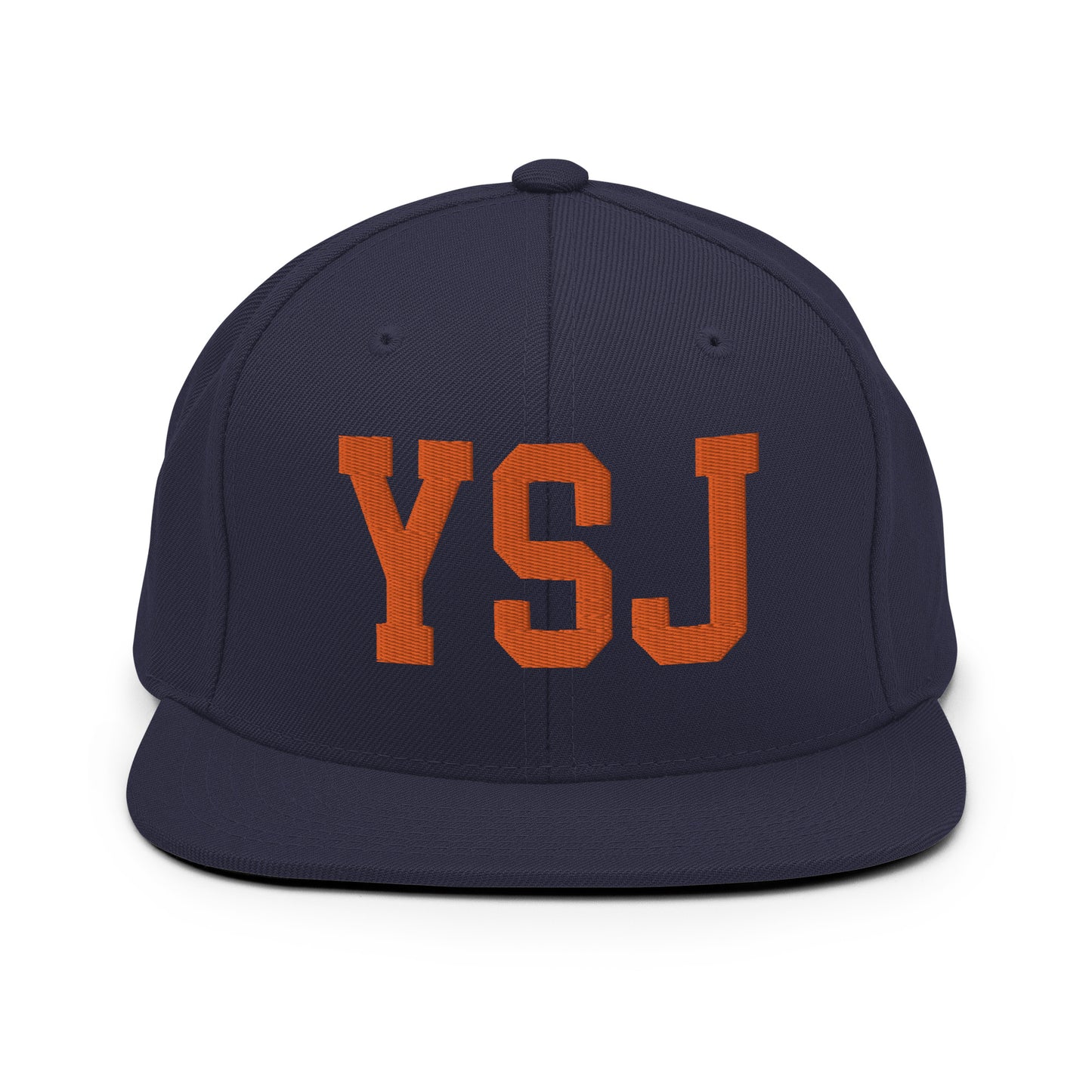 College-Style Classic Snapback Hat • Orange • YSJ Saint John • YHM Designs - Image 19