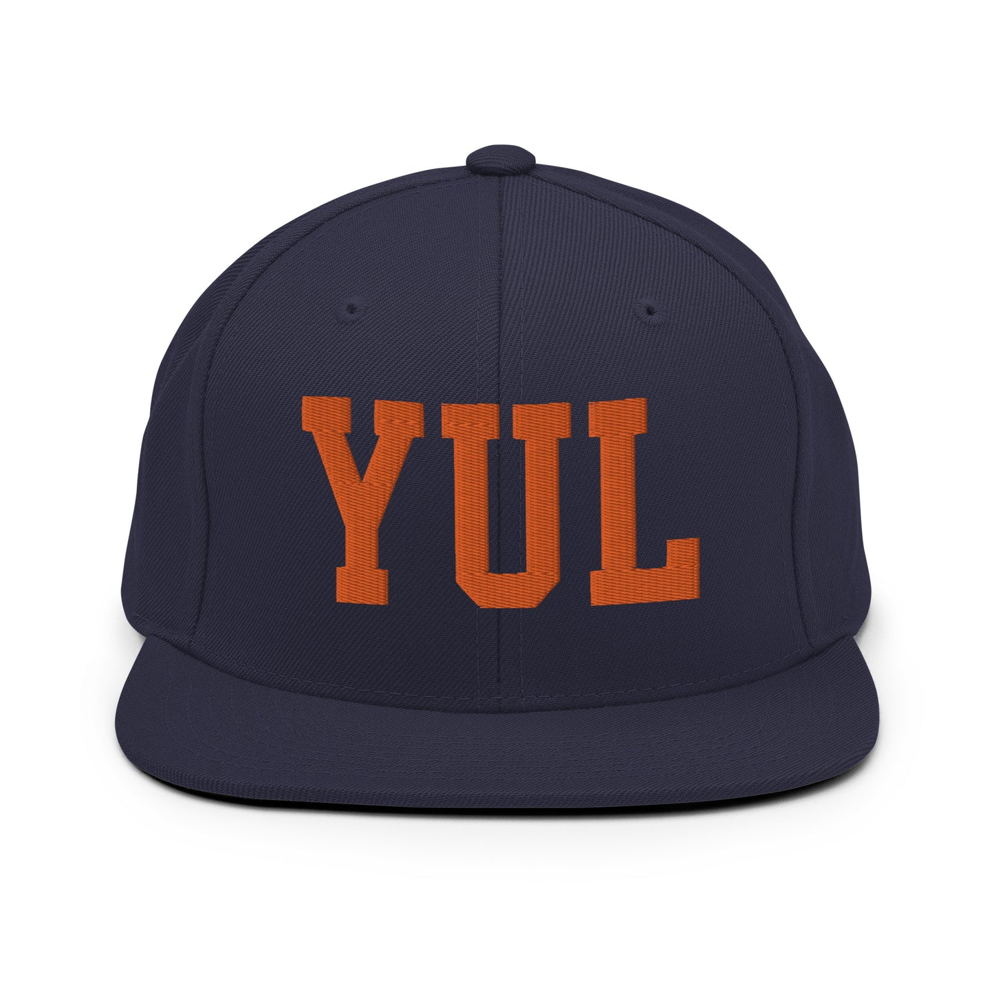 College-Style Classic Snapback Hat • Orange • YUL Montreal • YHM Designs - Image 19