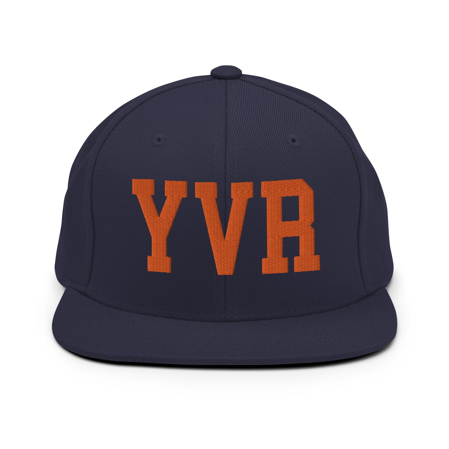 College-Style Classic Snapback Hat • Orange • YVR Vancouver • YHM Designs - Image 19