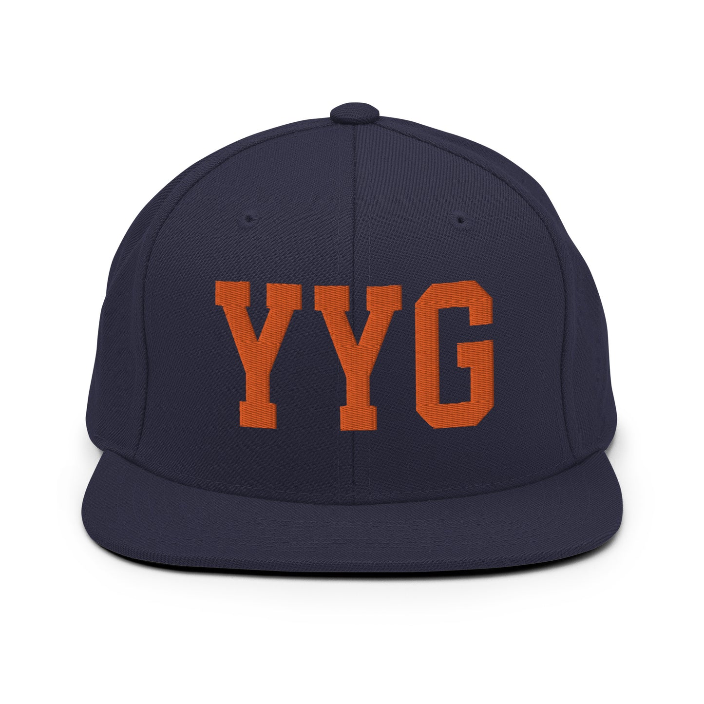 College-Style Classic Snapback Hat • Orange • YYG Charlottetown • YHM Designs - Image 19