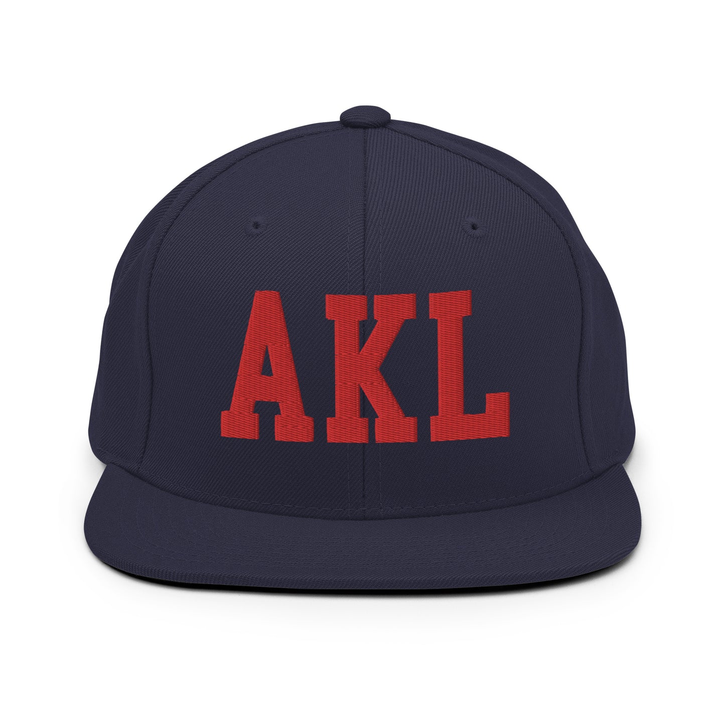 College-Style Classic Snapback Hat • Red • AKL Auckland • YHM Designs - Image 15